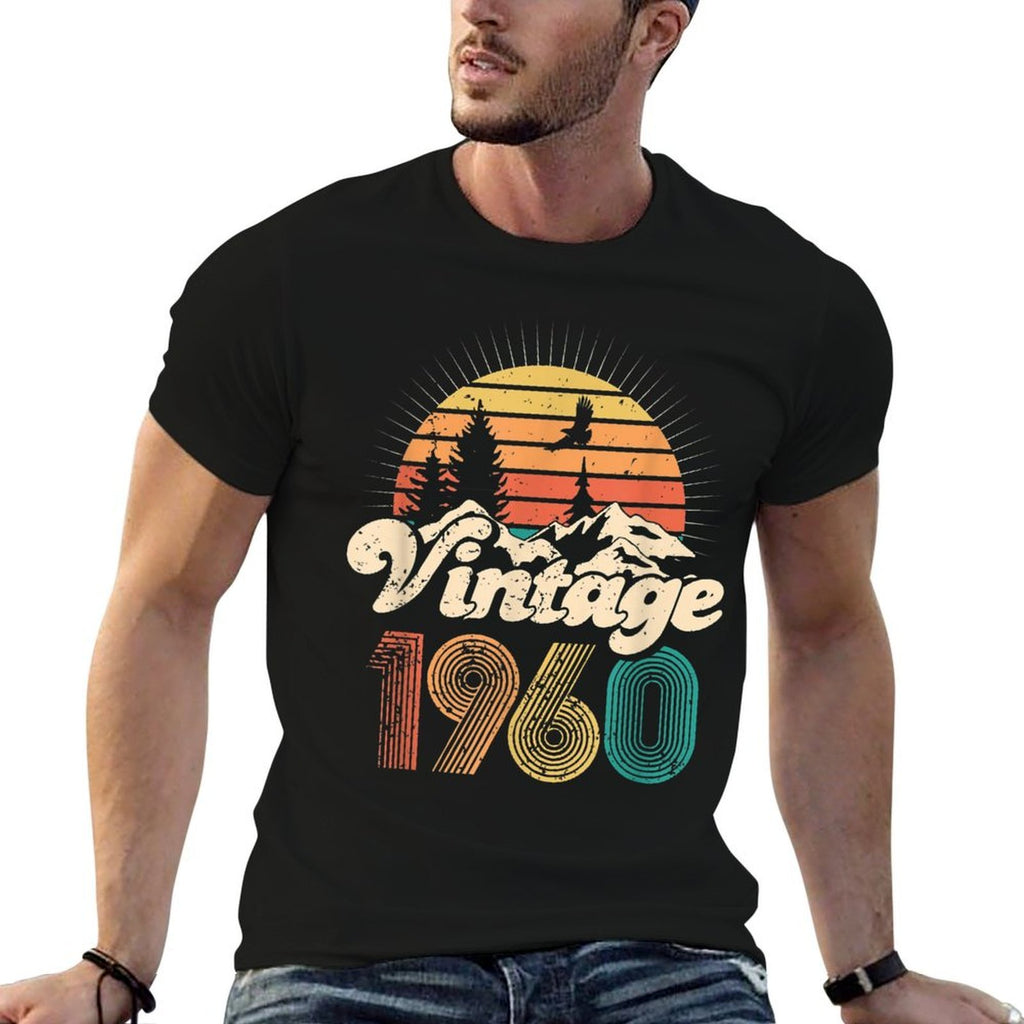 60th Birthday Gift - Vintage 1960 - 60 Years Old Men Women  Lightweight T-Shirt
