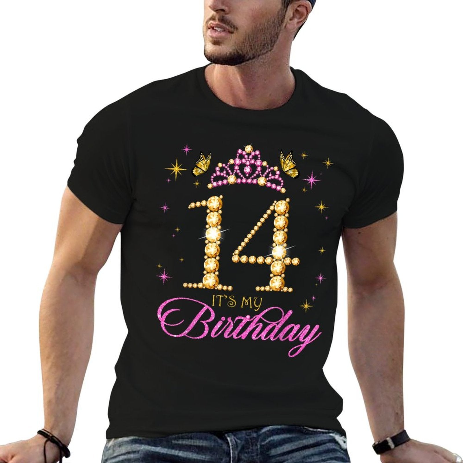 14 It's My Birthday 14 Years Old Princess 14th Birthday  Relaxed-fit T-Shirt