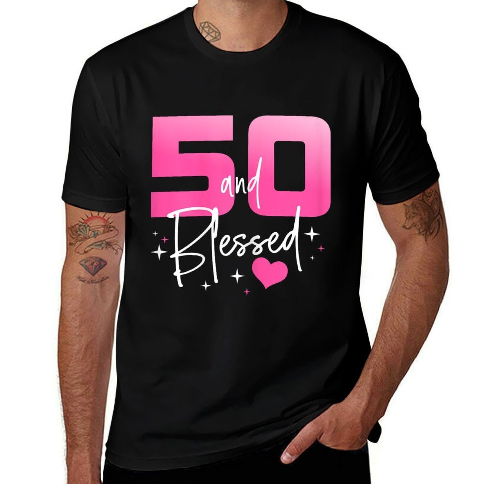 50 And Blessed Chapter 50 Year Old Gifts 50th Birthday Gifts  Cotton T-Shirt