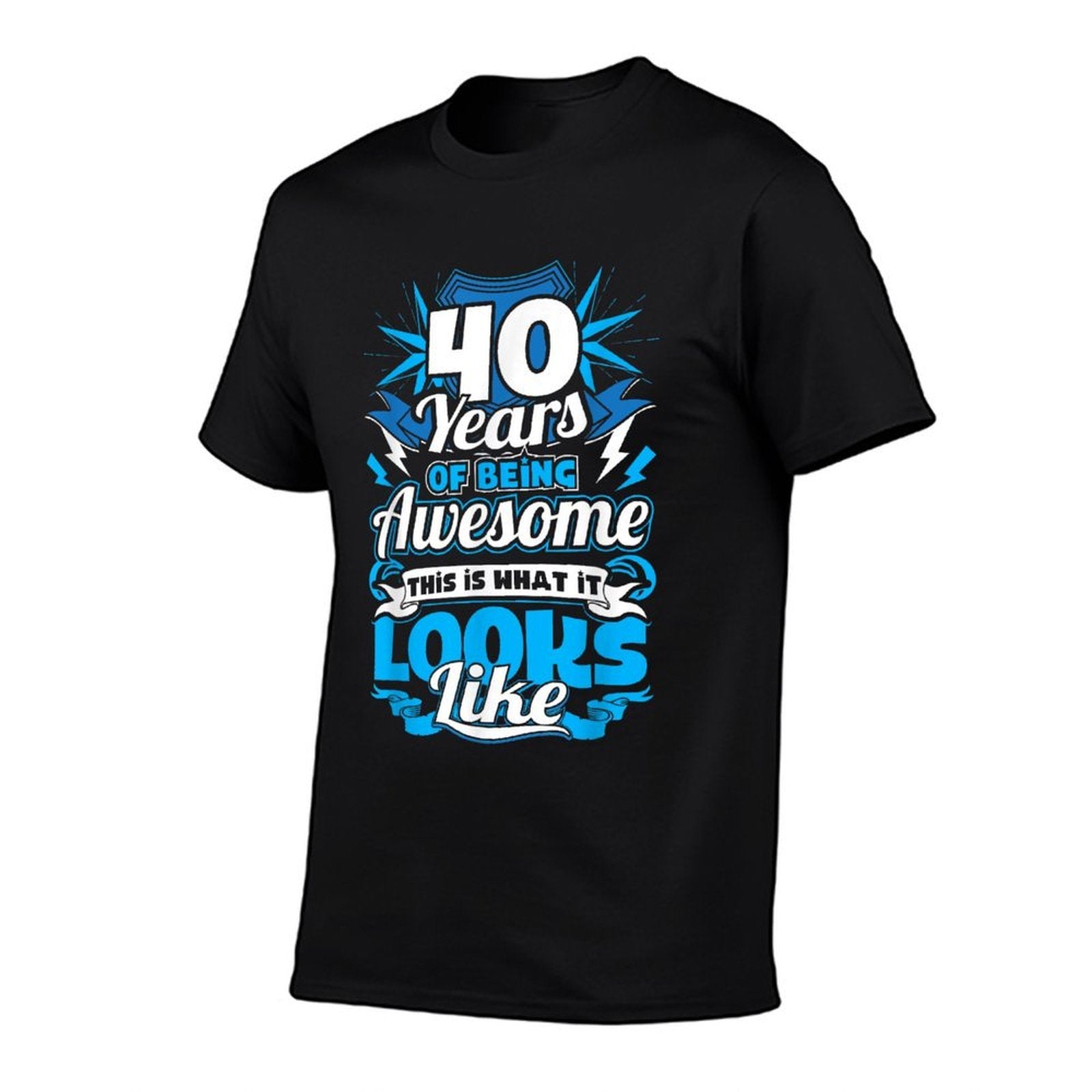40th Birthdays - 40 Years Of Being Awesome  Fade-proof Color T-Shirt