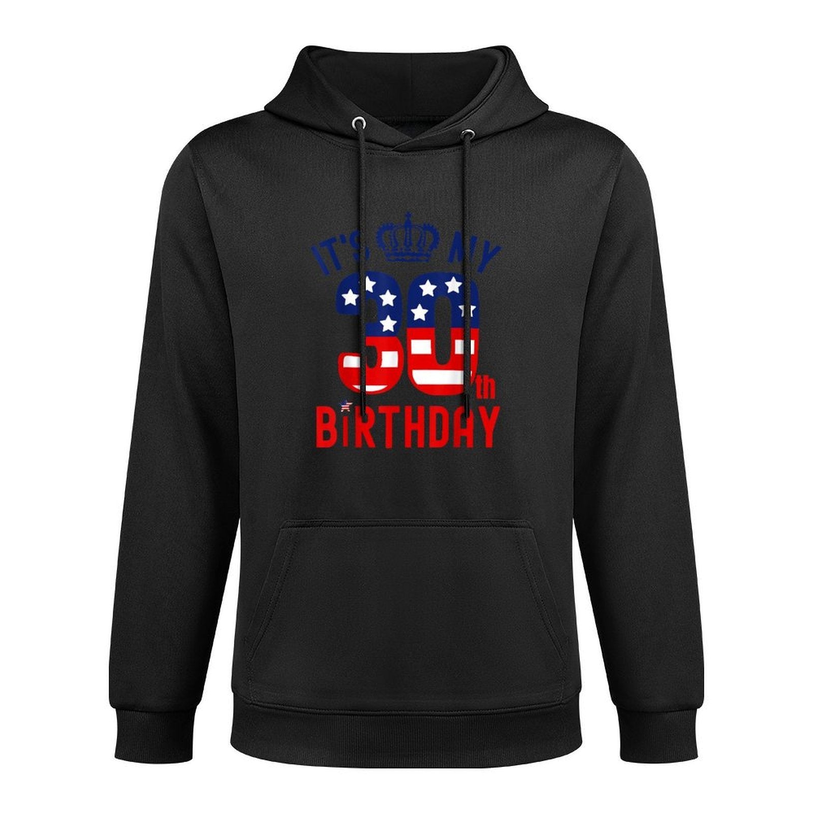 30 Year Old Patriotic Happy Birthday Its My 30th Birthday Breathable Fabric Hoodie