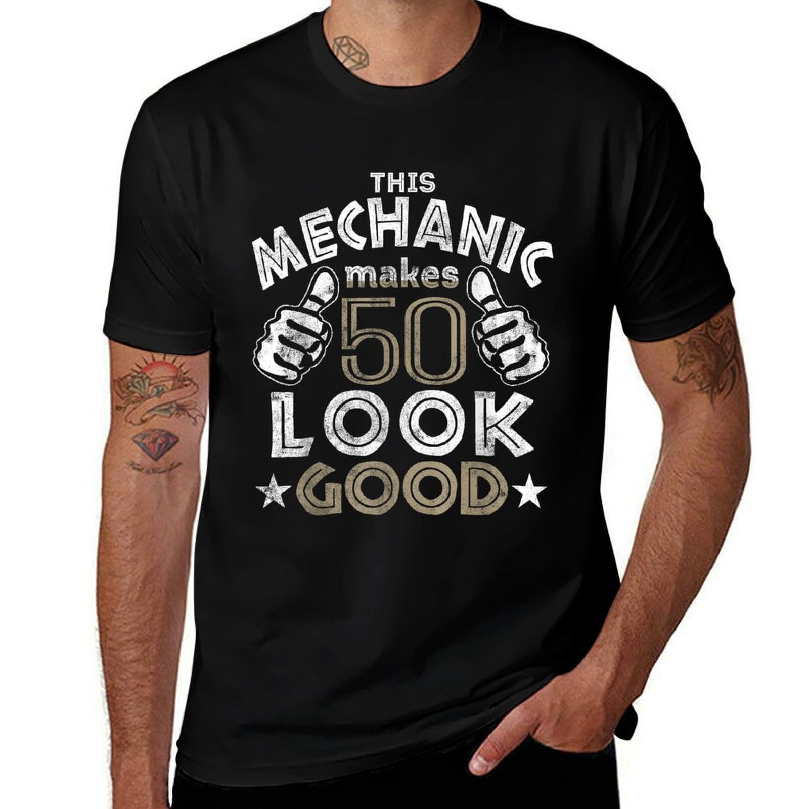 50th Birthday - Mechanic Gift Ideas  Durable T-Shirt
