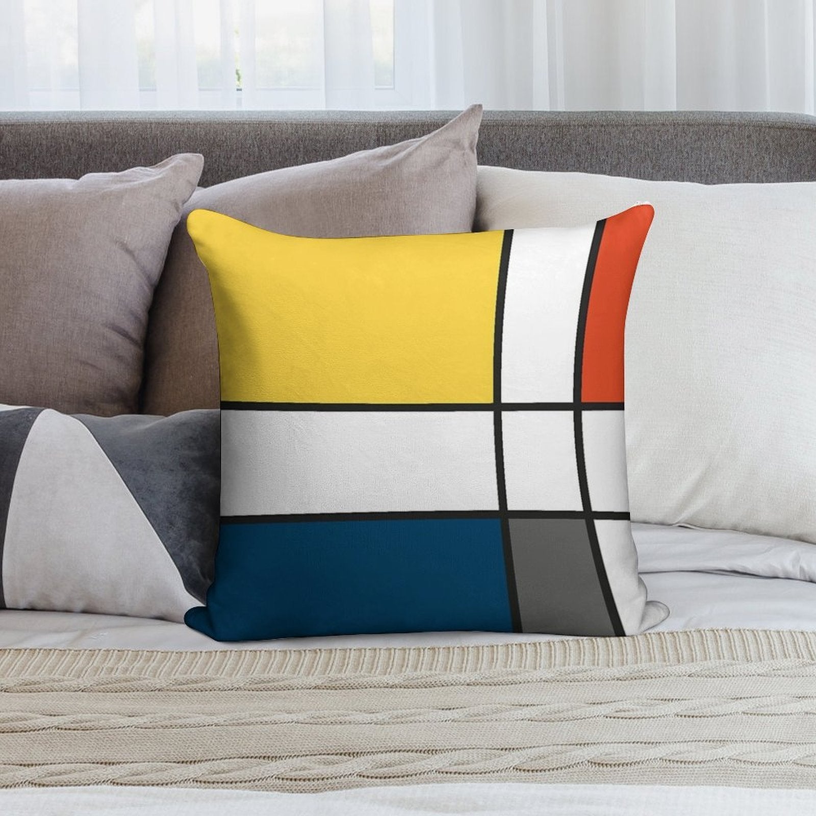 Abstract#72 Soft Fade-Resistant Throw Pillow