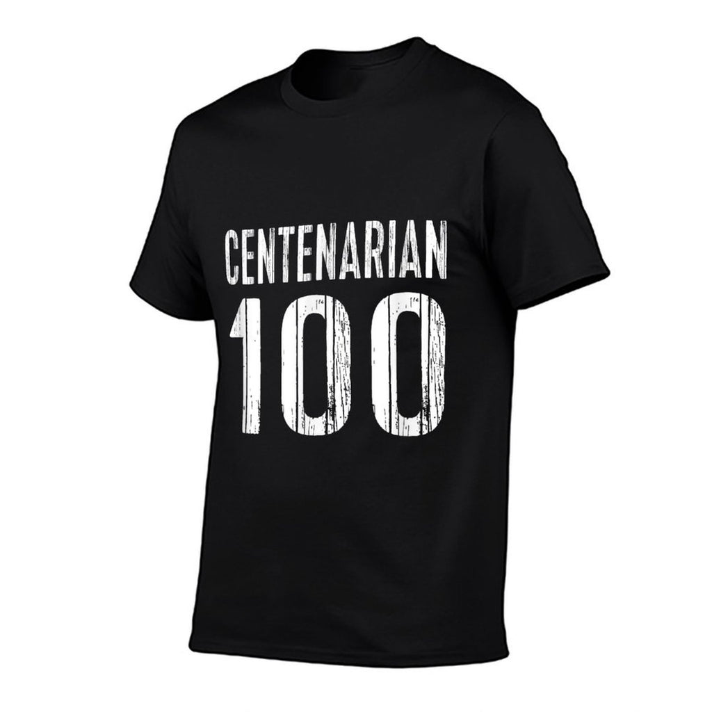 100th Birthday - 100 Years Old Centenarian  Fade-proof Color T-Shirt