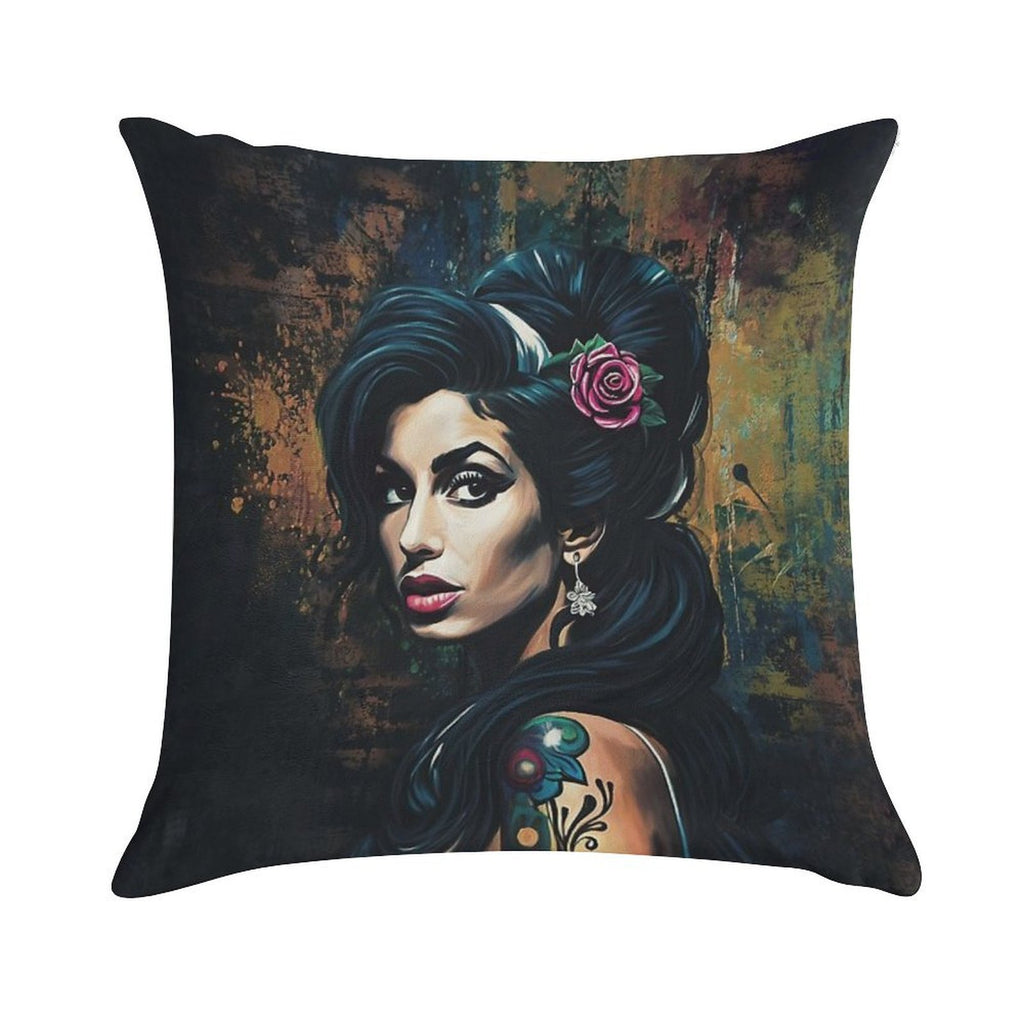 Amy Hairstyle Soft Warmth Comfort Throw Pillow