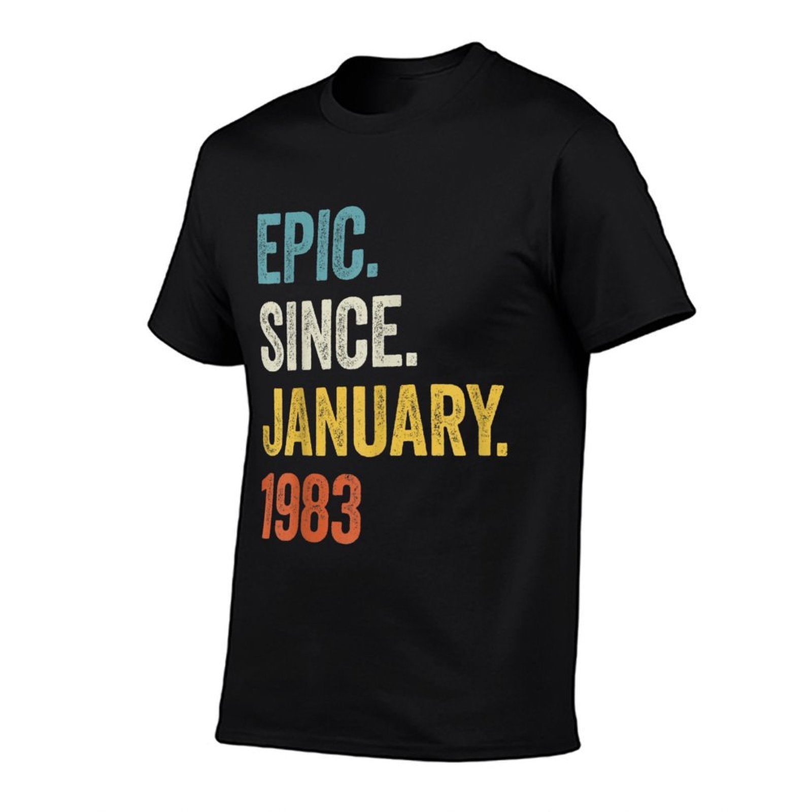 40 Years Old Epic Since January 1983 40th Birthday  Cotton T-Shirt