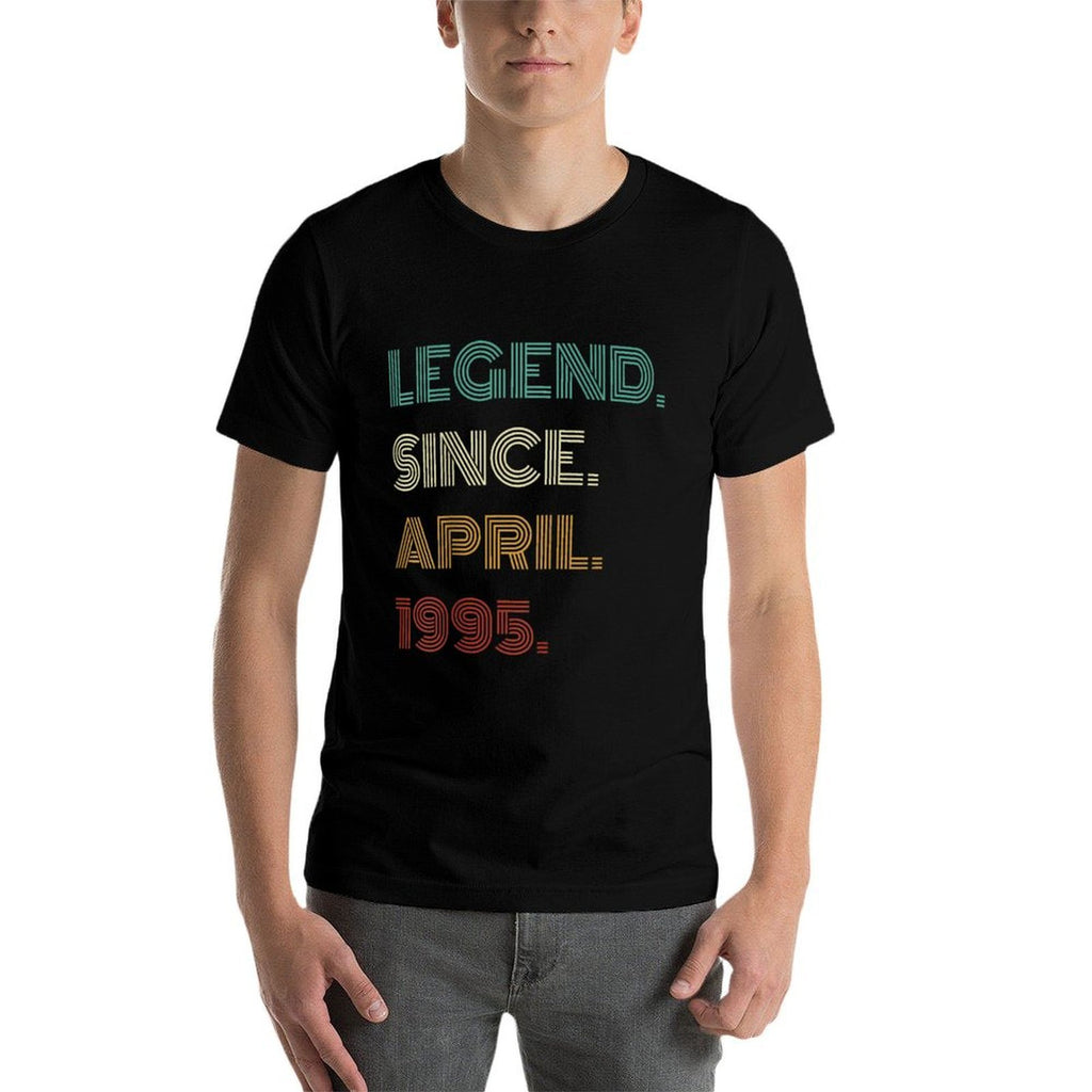 30 Years Old Legend Since April 1995 30th Birthday  High-quality Stitching T-Shirt