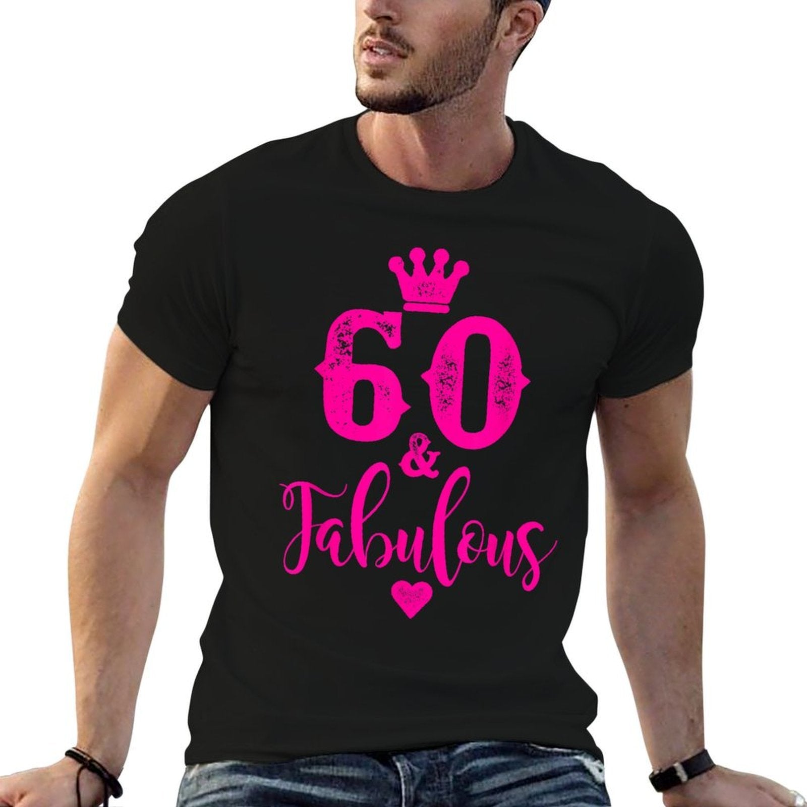 60th Birthday Present Sixty And Fabulous Women 60 YO  Relaxed-fit T-Shirt