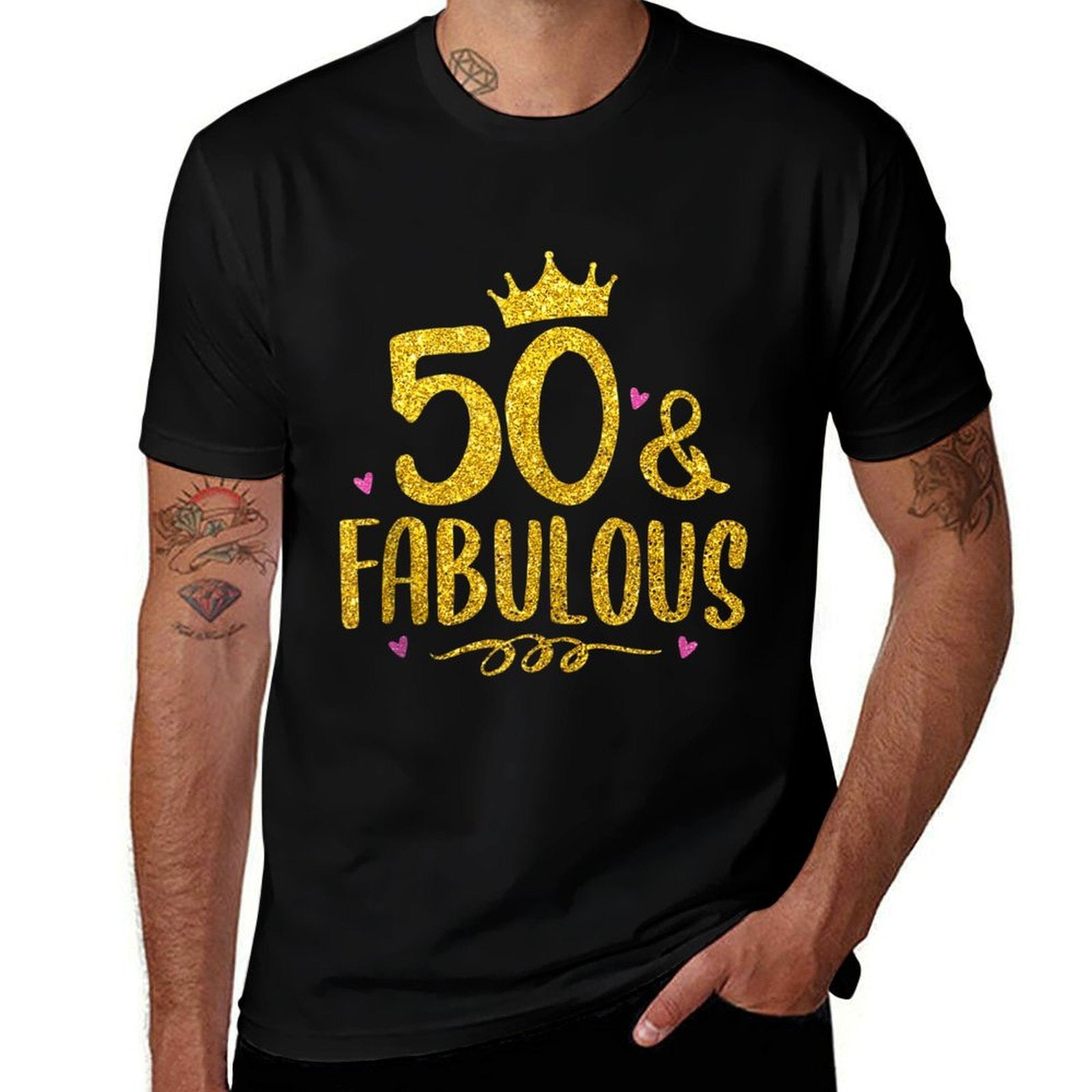 50 Years Old And Fabulous 50th Birthday  Easy-care T-Shirt