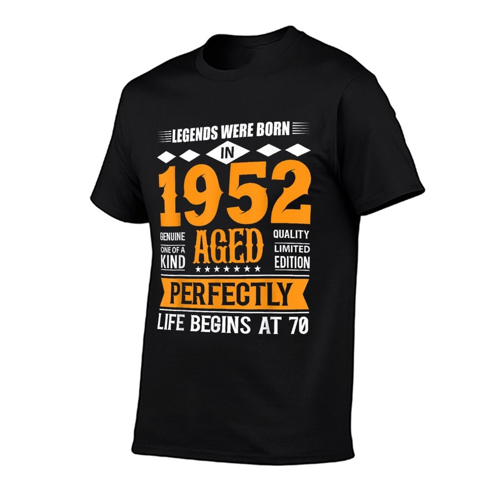 70th Birthday Legends Born In 1952 Birthday Design  Wrinkle-resistant T-Shirt