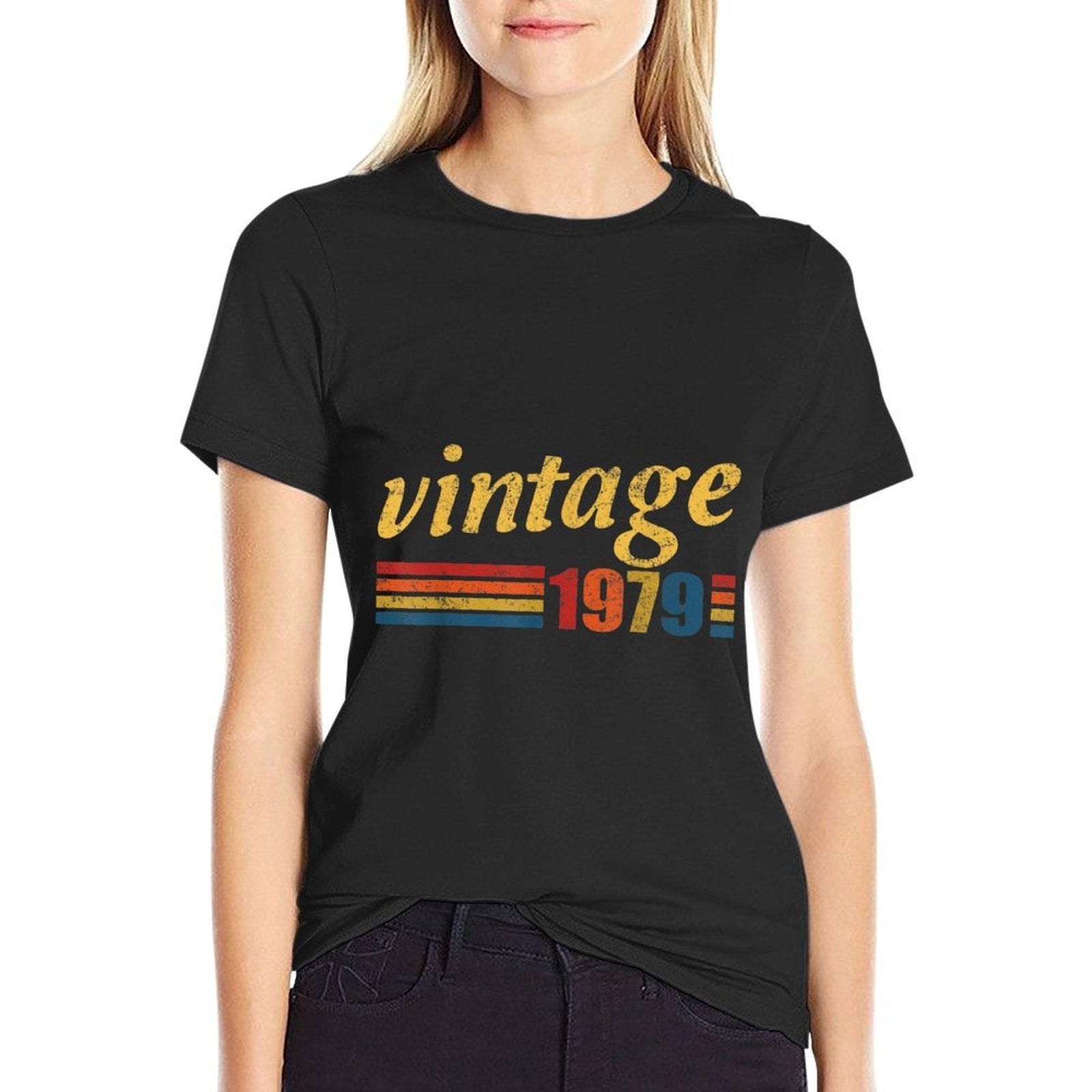 40th Birthday Gift Vintage 1979 Classic Men Women  Fade-proof Color T-Shirt