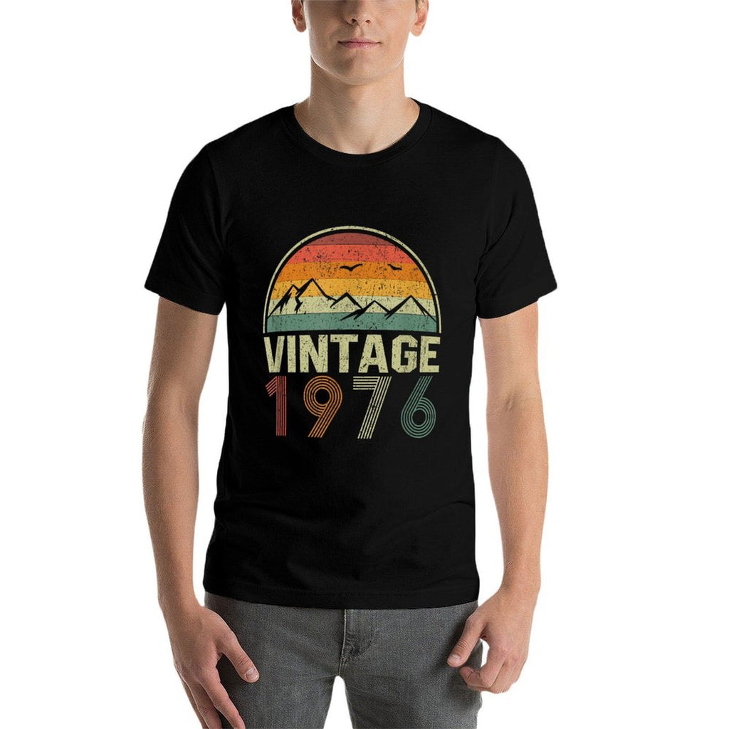 49th Birthday Gift Idea Vintage 1976  Polyester Blend T-Shirt
