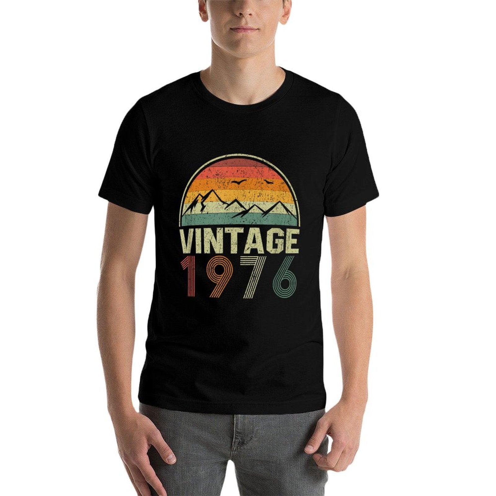 49th Birthday Gift Idea Vintage 1976  Polyester Blend T-Shirt