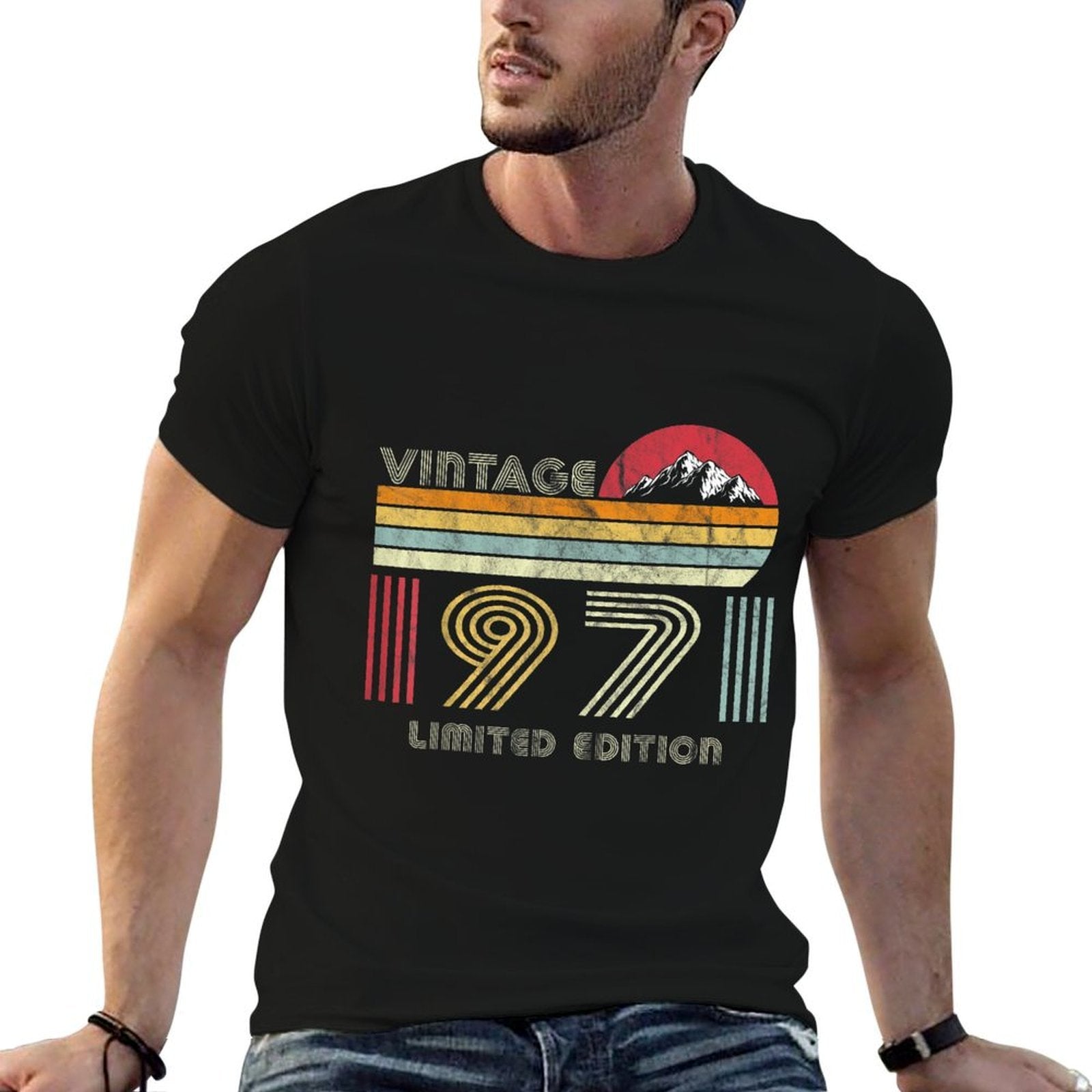 50 Year Old Gifts Vintage 1971 Limited Edition 50th Birthday  Trendy Pattern T-Shirt