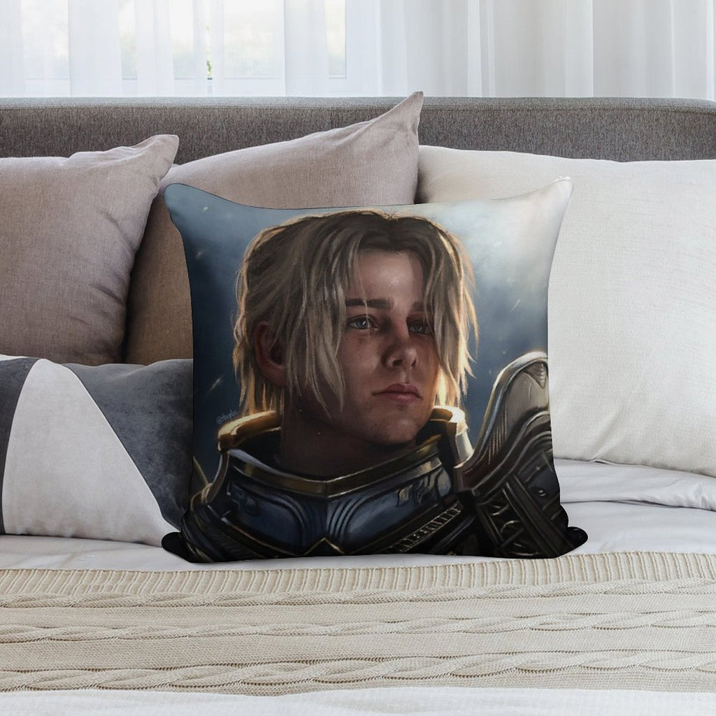 Anduin Wrynn Soft Gift Ready Throw Pillow