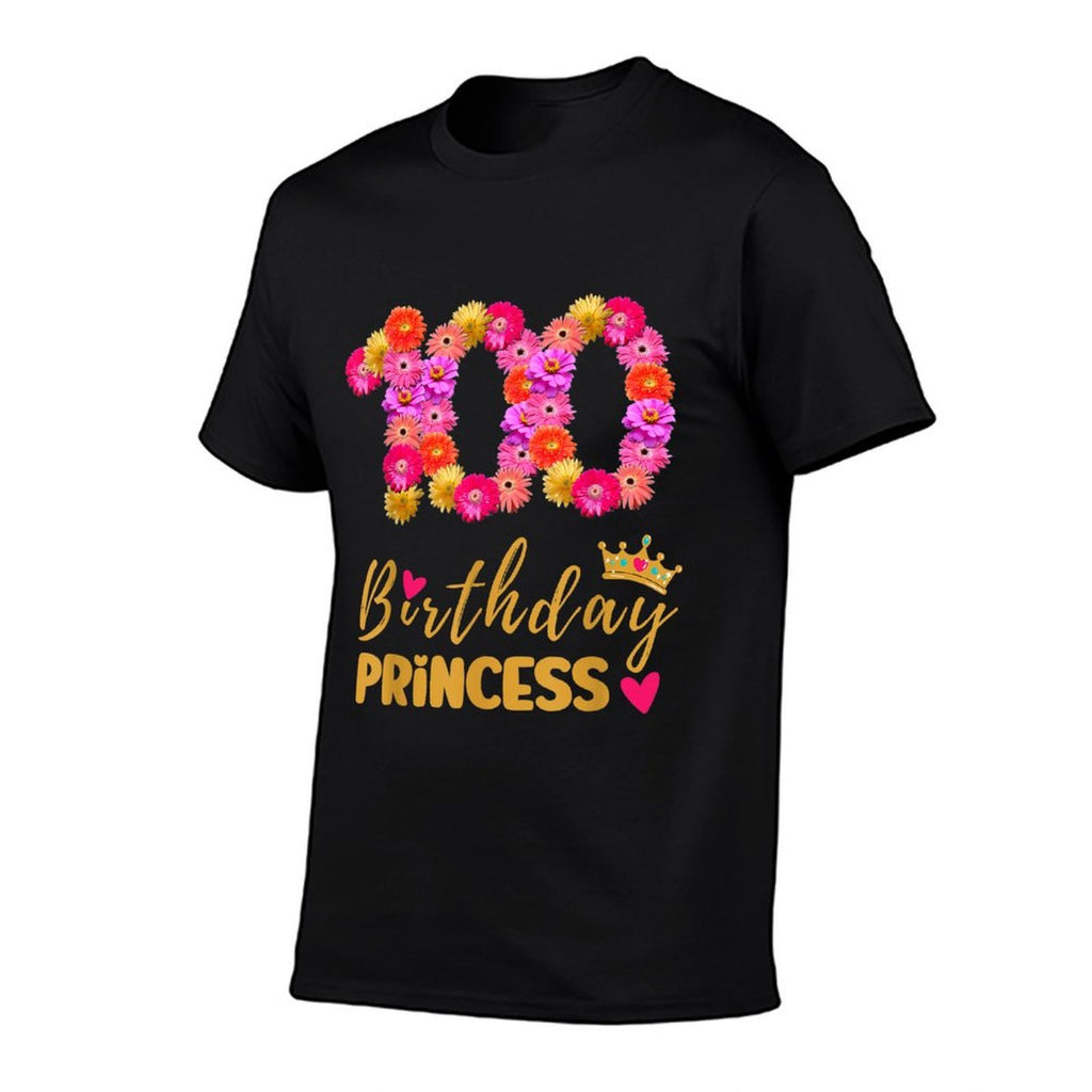 100 Year Old Birthday Princess Flower Its My 100th Birthday  Odor-resistant T-Shirt