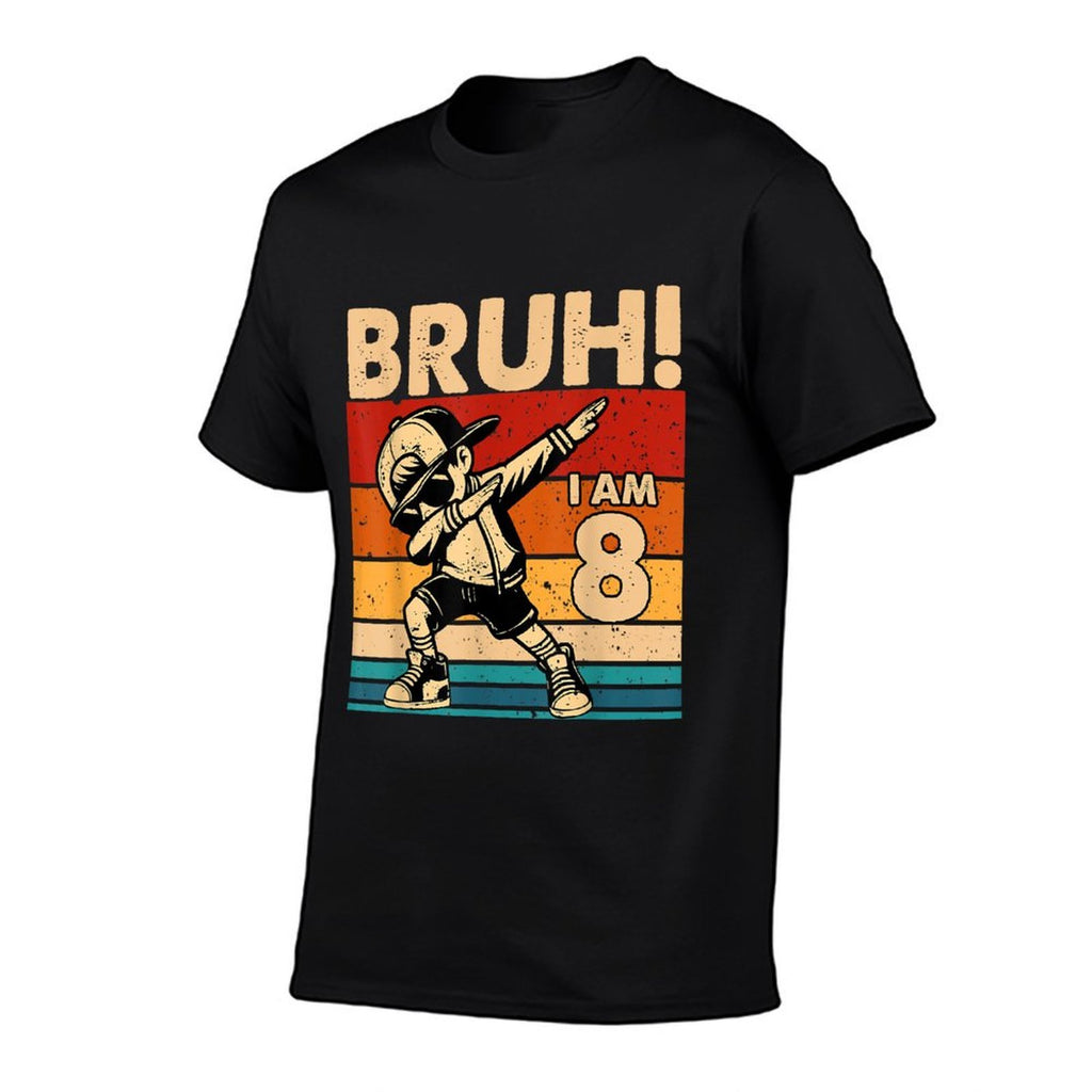 8 Year Old Birthday Dabbing Boy Bruh It's My 8th Birthday Comfortable T-Shirt