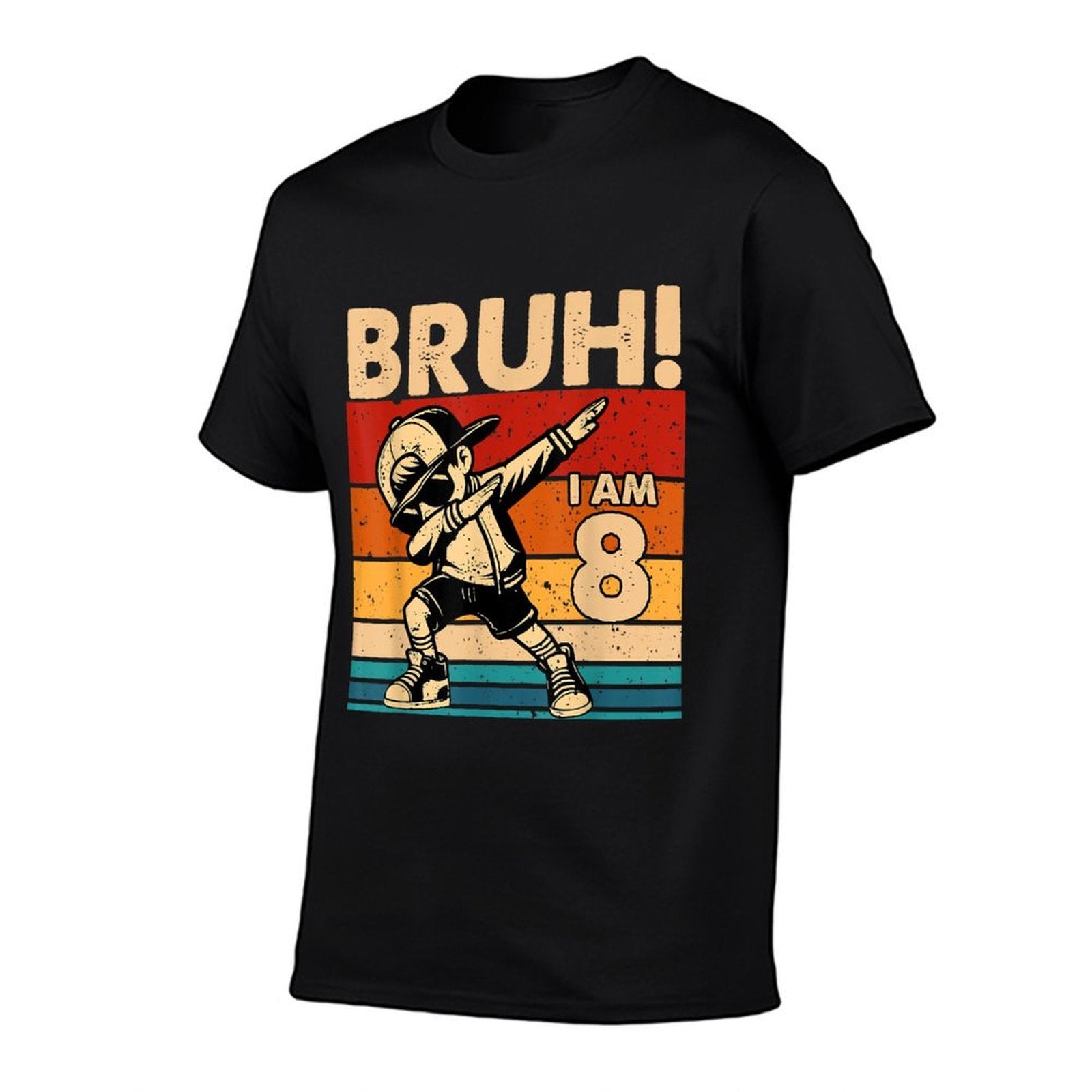 8 Year Old Birthday Dabbing Boy Bruh It's My 8th Birthday Comfortable T-Shirt