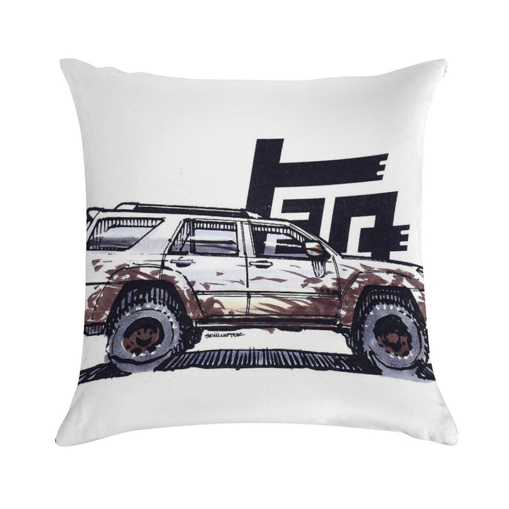 4th Gen 4Runner TRD - Ghost Soft Reinforced Edging Throw Pillow