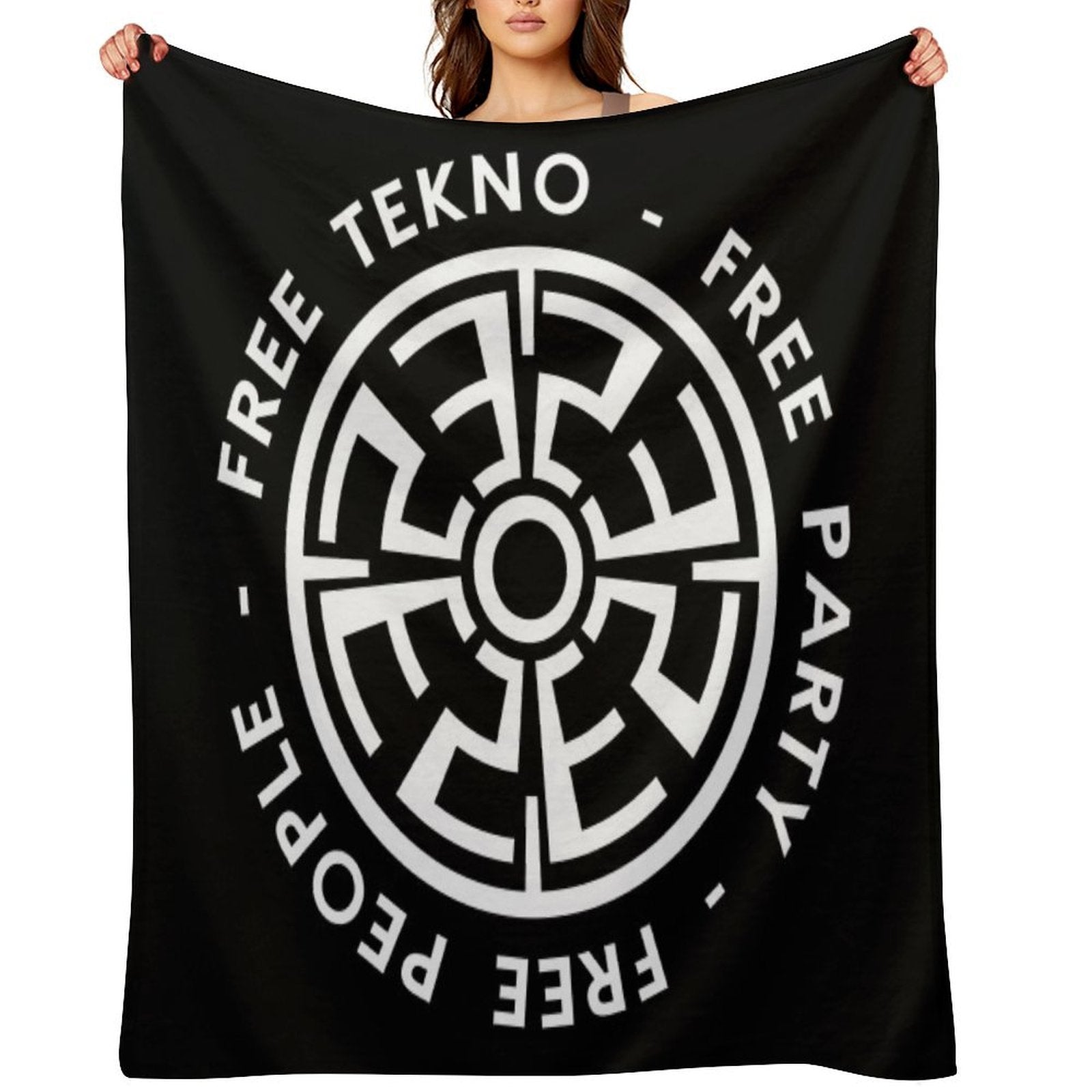 23FT002 - Tekno 23 People Free Tekno Free Party Comfort Throw Blanket