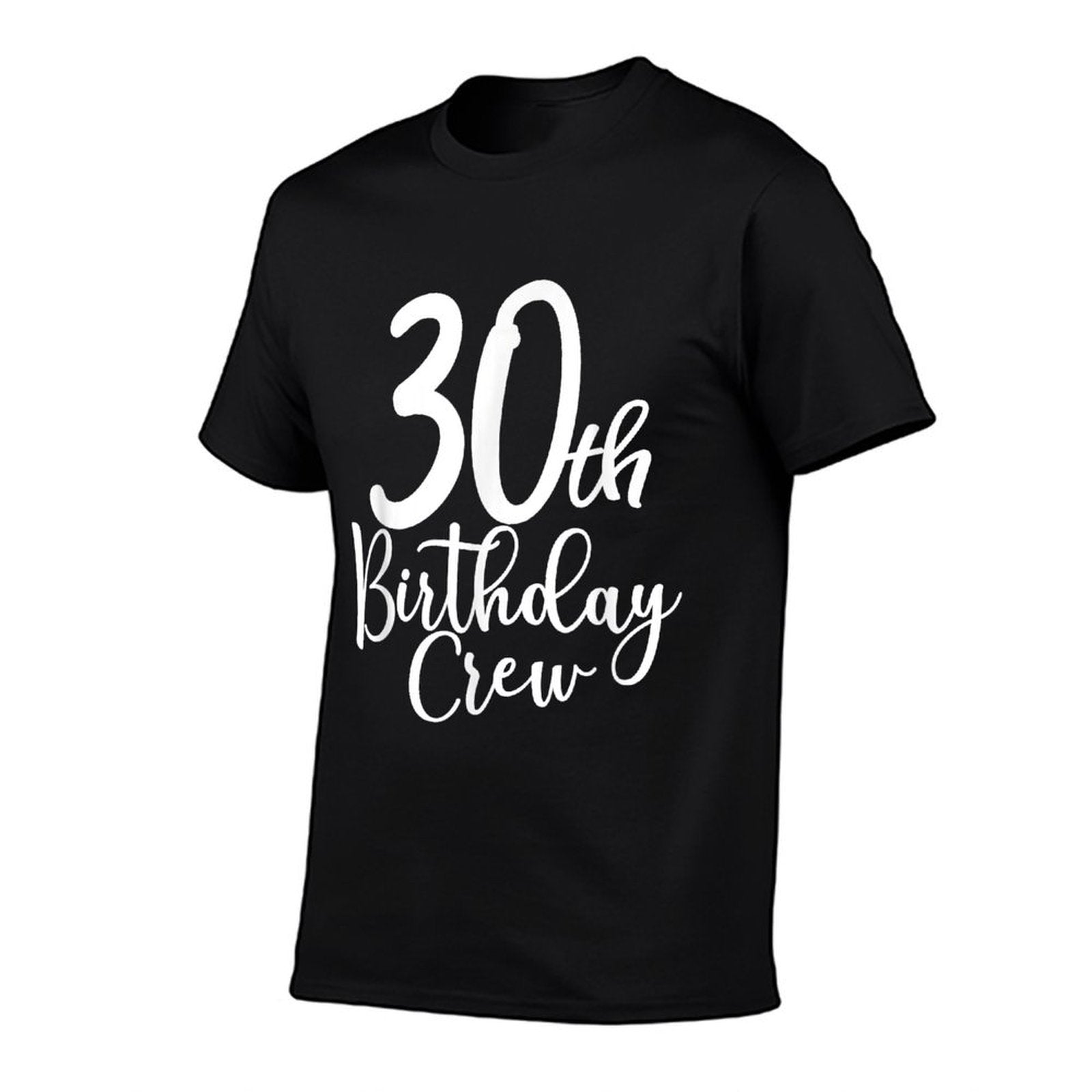 30th Birthday Crew 30 Years Old Matching Group Party  Heathered Texture T-Shirt