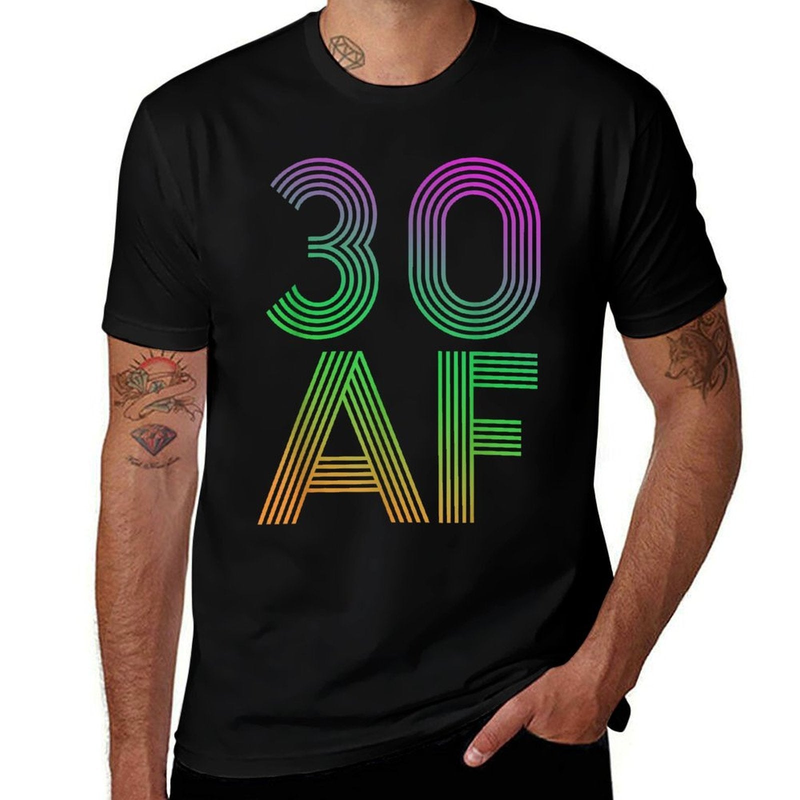30 AF Vintage 30th Birthday Gift  Polyester Blend T-Shirt