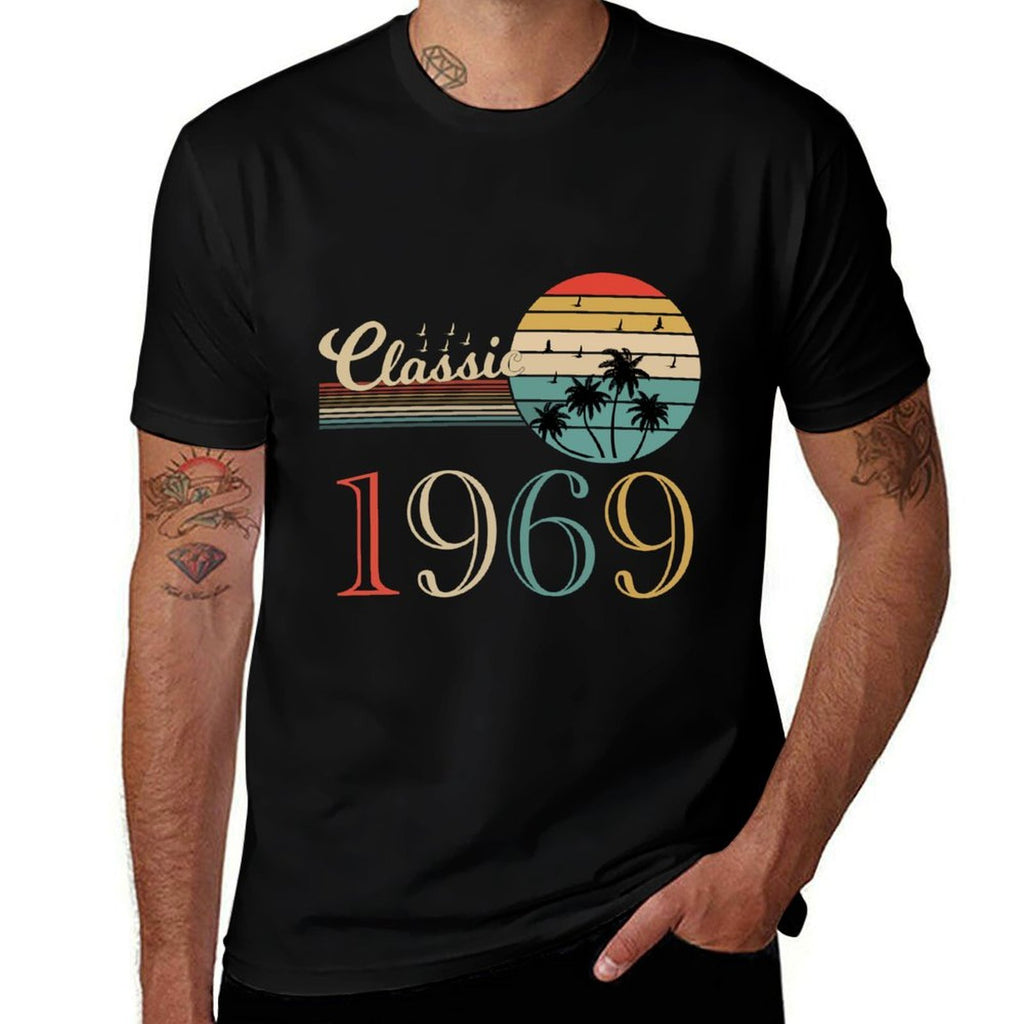 50th Birthday T Gift Vintage 1969 Classic  Polyester Blend T-Shirt