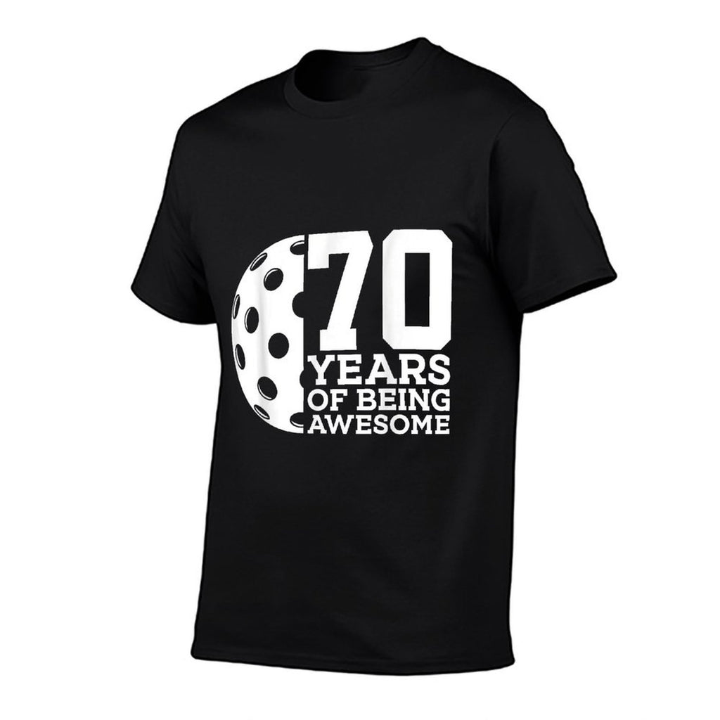 70 YEARS OF BEING AWESOME PICKLEBALL 70TH BIRTHDAY  Eco-friendly Material T-Shirt