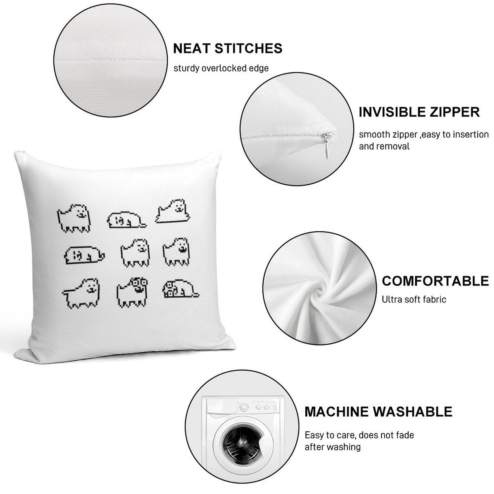 Annoying Dog Undertale HQ Soft Warmth Comfort Throw Pillow