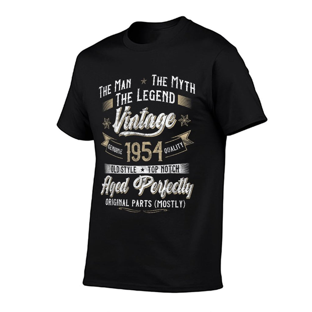 71st Birthday Gift Vintage 1954 Men Funny 71 Years Old 1954  High-quality Stitching T-Shirt