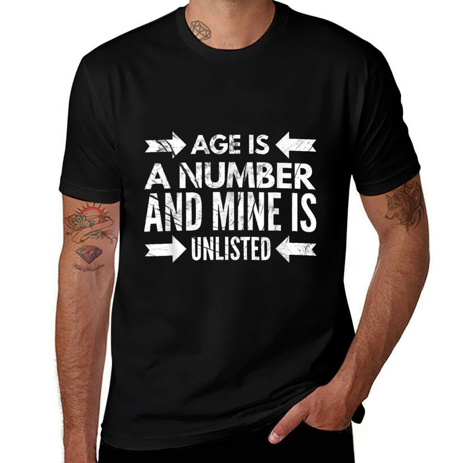 Age Is Number Fifty 50th Birthday Gag Joke Father Gift Idea  Oversized Silhouette T-Shirt