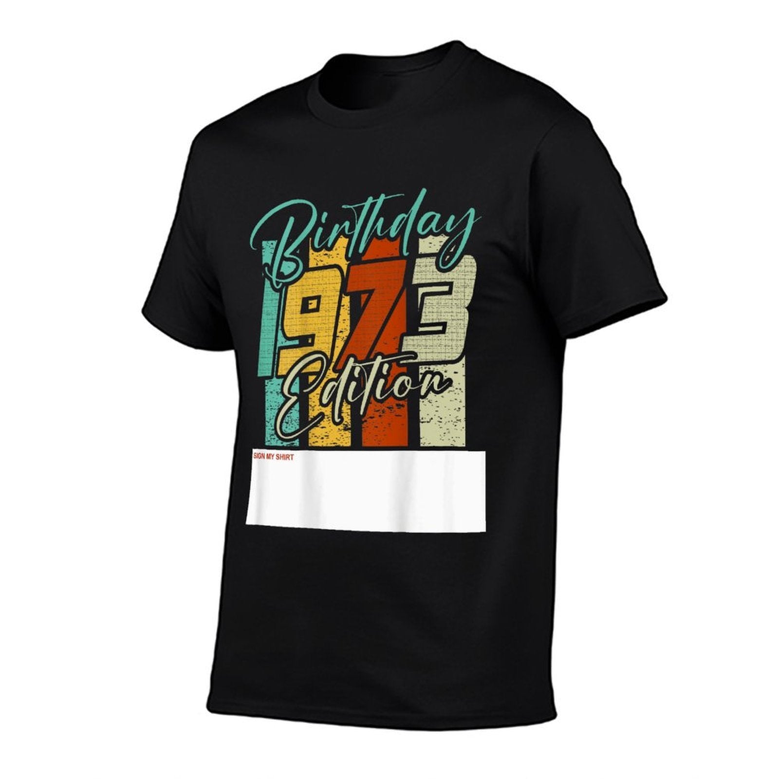 50th Birthday Limited 1973 Edition Retro Fun Backprint  Relaxed-fit T-Shirt