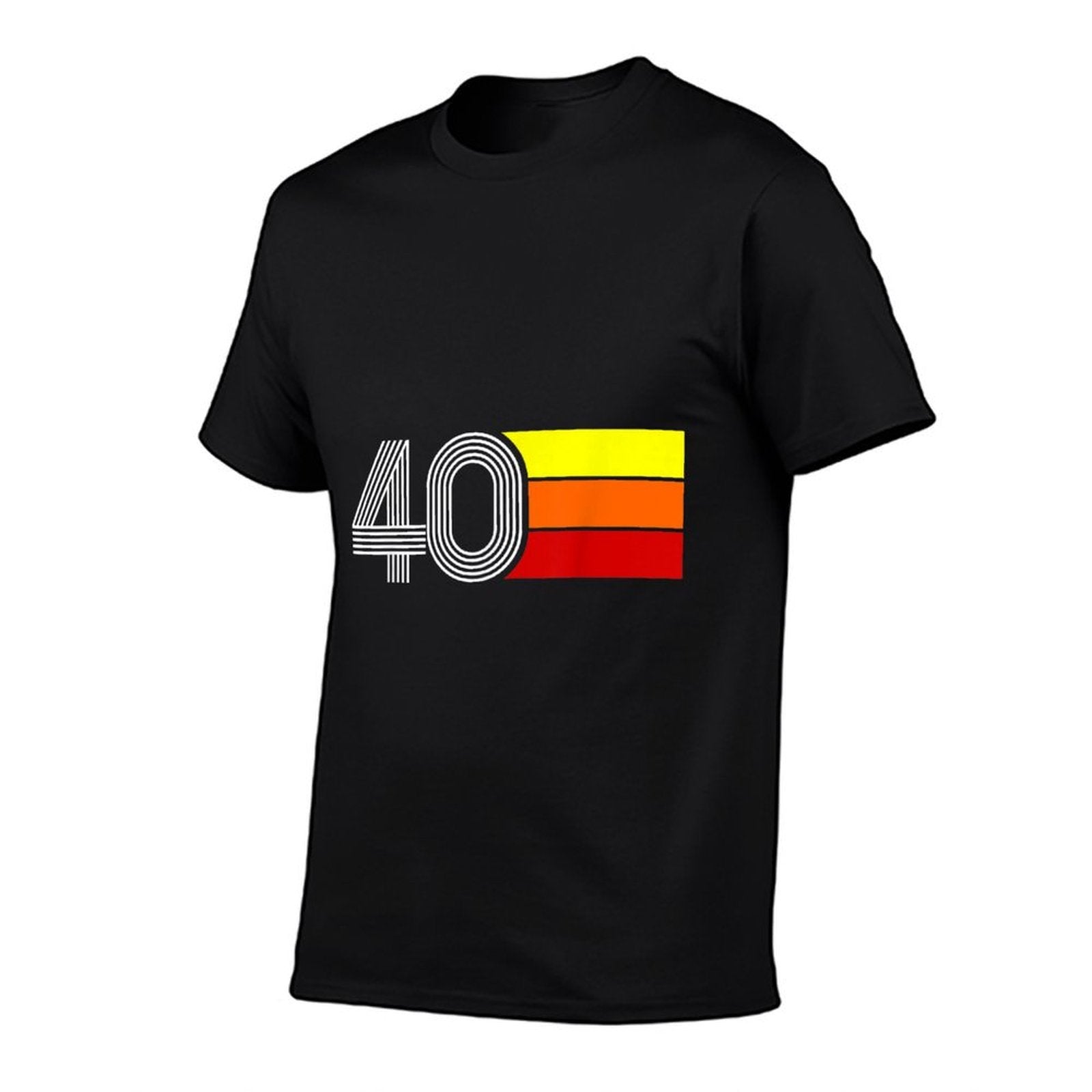 40th Birthday Gift for Men Women  Rolled Sleeves T-Shirt