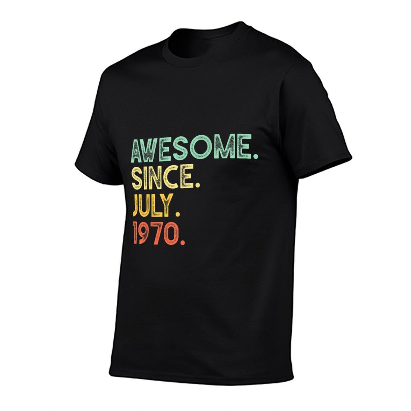 50 Years Old Awesome July 1970 50th Birthday Gift  Cotton T-Shirt