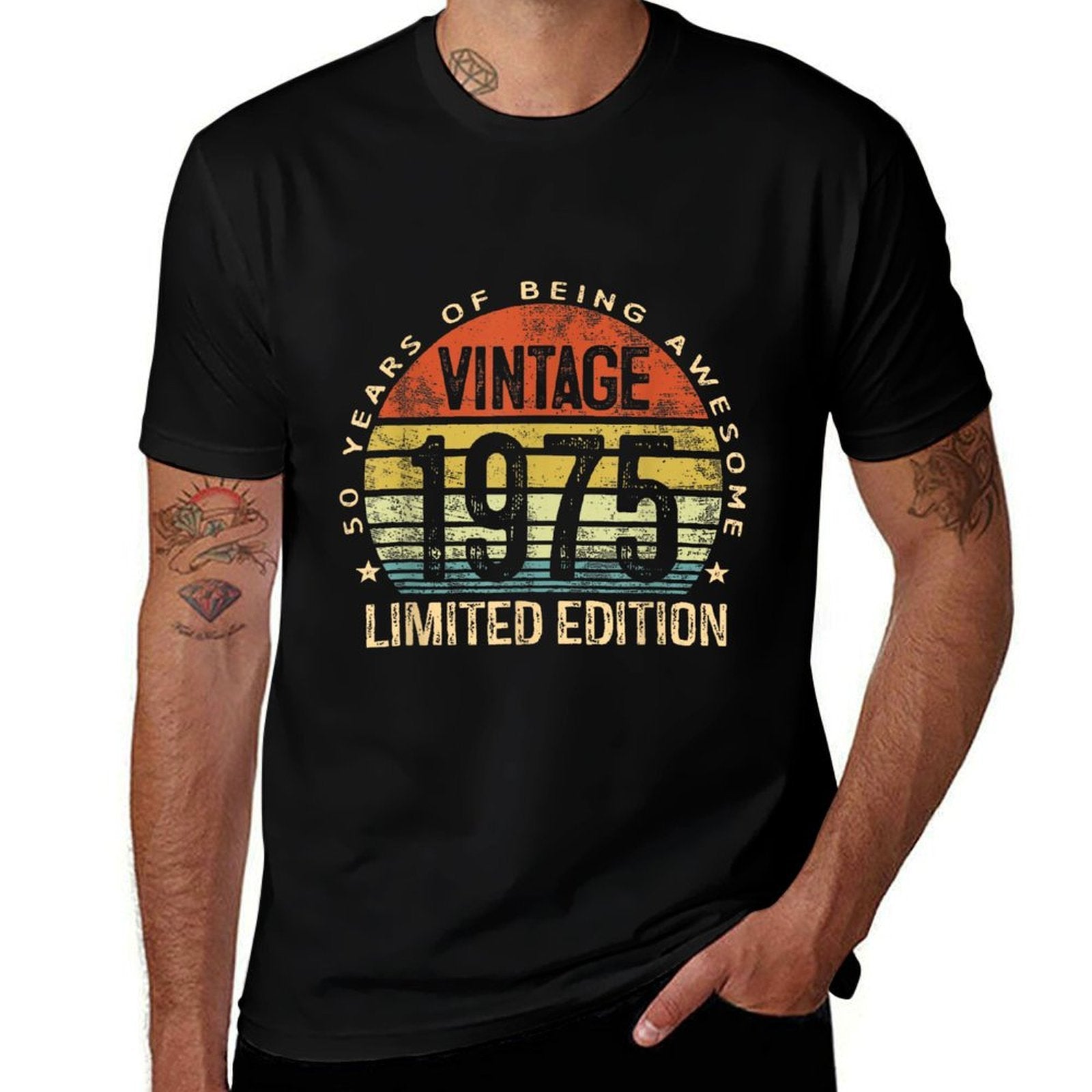 50 Year Old Gifts Vintage 1975 Limited Edition 50th Birthday  Wrinkle-resistant T-Shirt