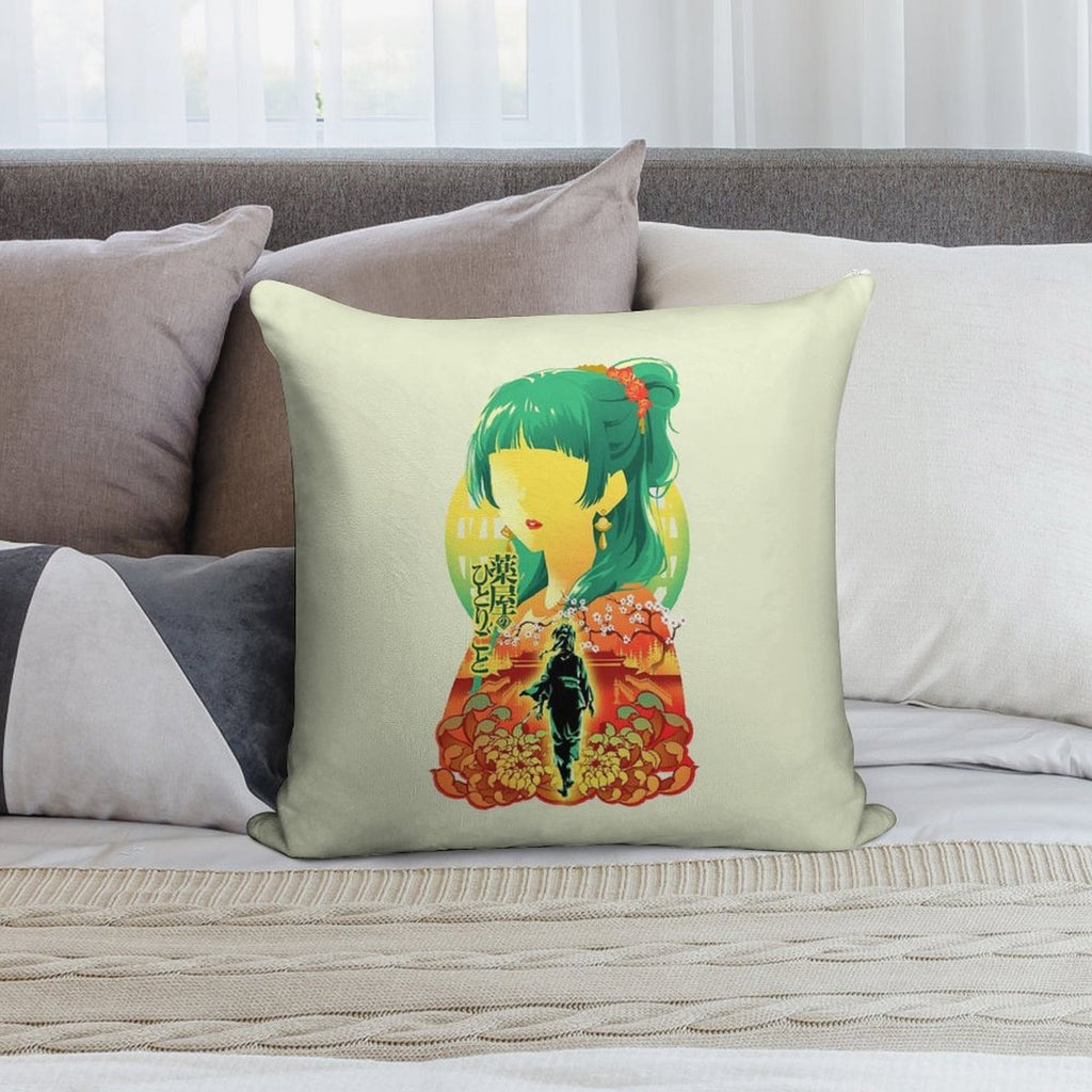 Apothecary Diaries White V2 Soft Short Plush Fabric Throw Pillow