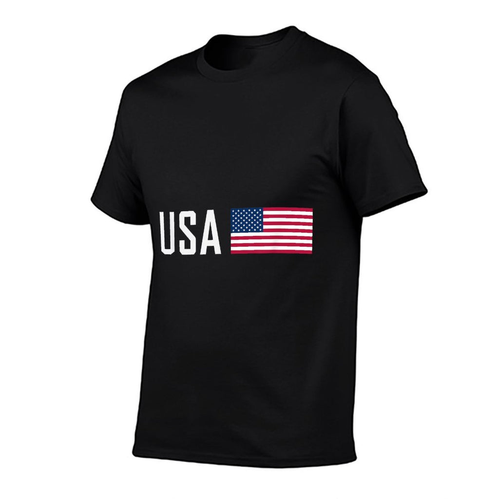 American Cool Patriotic Men Women 4th of July USA  Stretchy T-Shirt