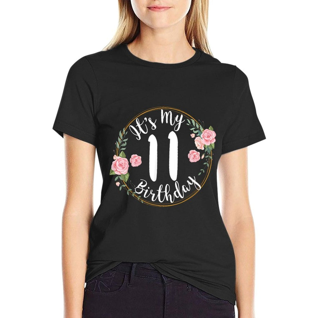 11th Birthday Girls, Teen, Daughter Who Born in 2014  Moisture-wicking T-Shirt