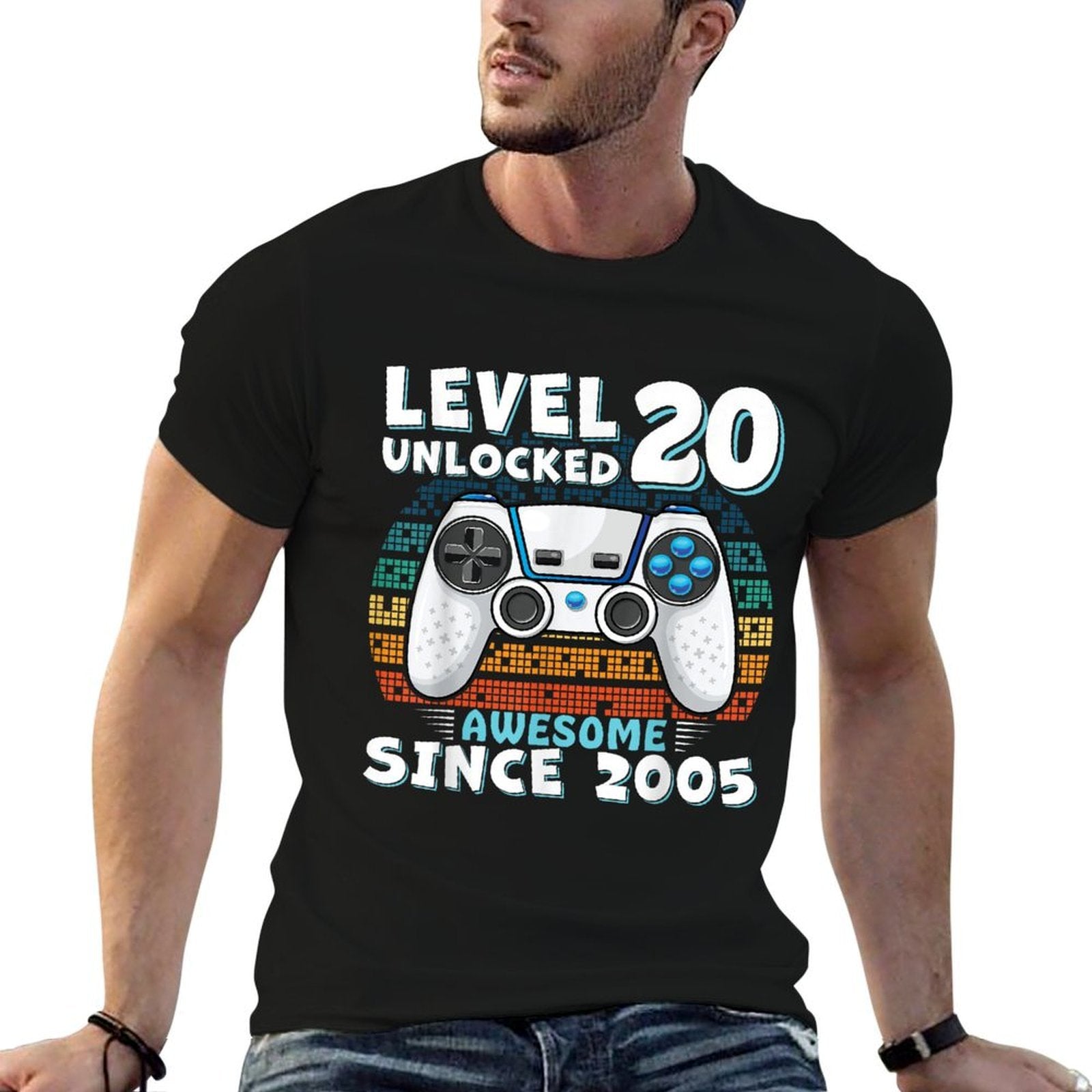 20 Year Birthday Decorations Men Gag 20yr 2005 20th Birthday  Graphic-printed T-Shirt