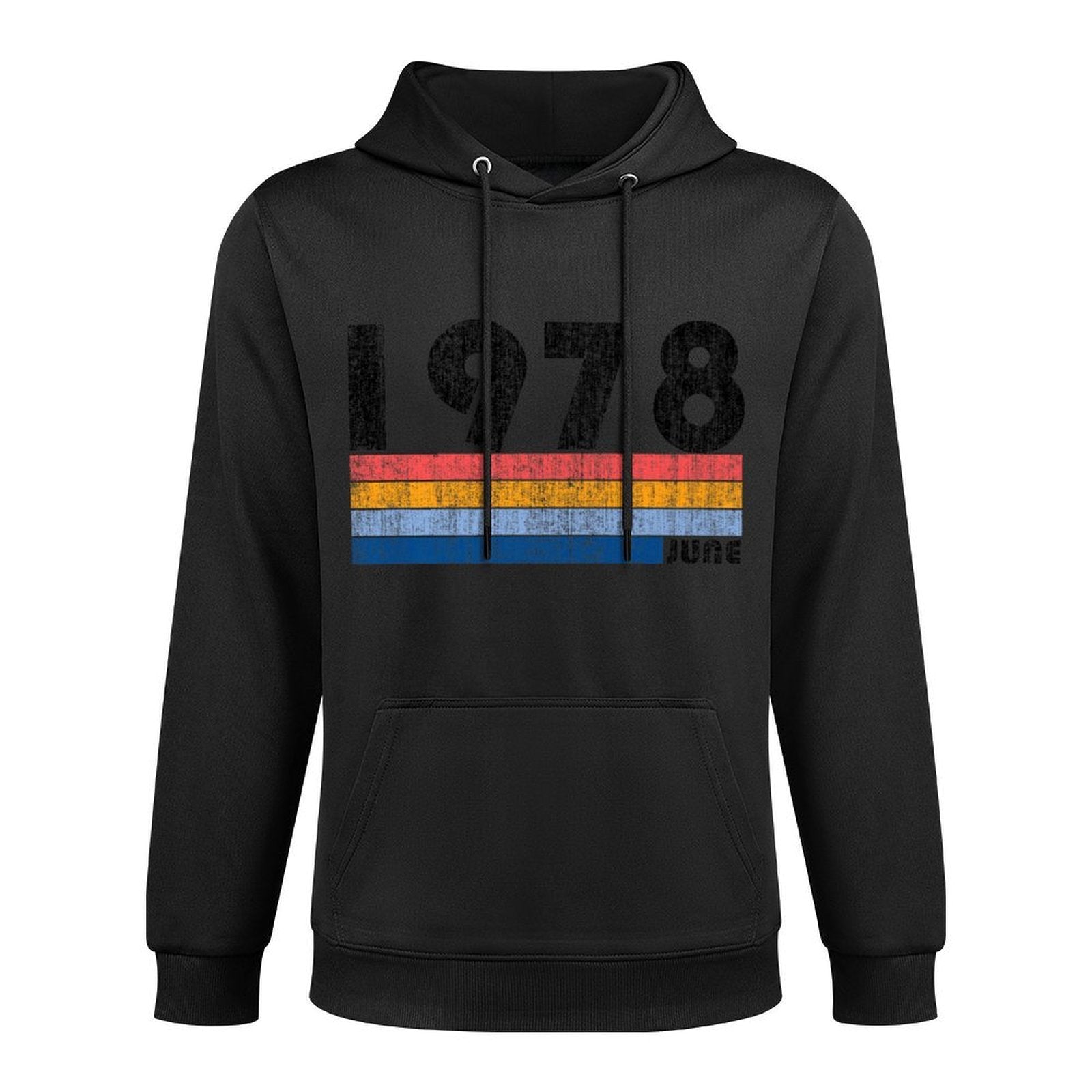 40th Birthday Gift Retro Born June of 1978 T Premium Durable Construction Hoodie