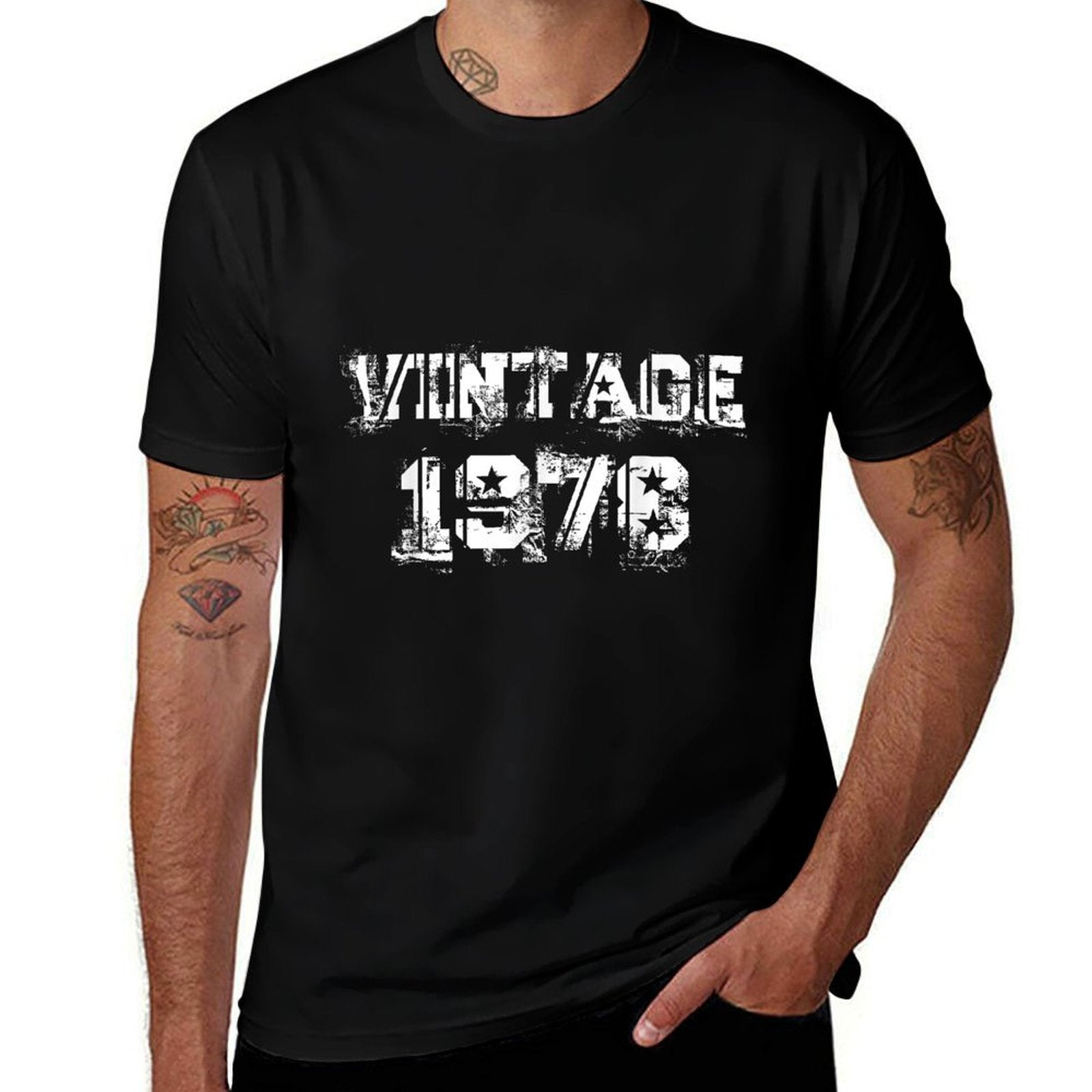 40th Birthdays For Men 1978 Vintage Tshirt  Odor-resistant T-Shirt