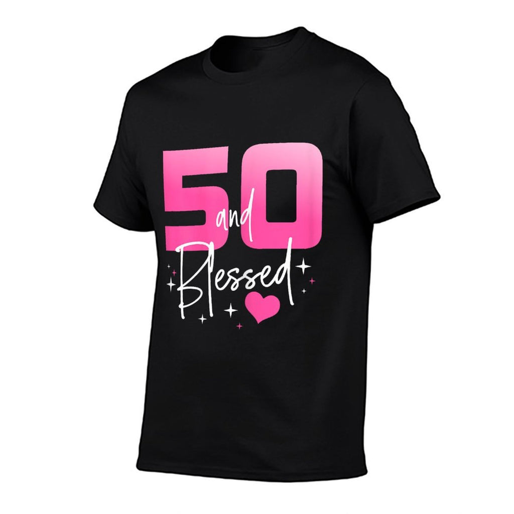 50 And Blessed Chapter 50 Year Old Gifts 50th Birthday Gifts  Cotton T-Shirt