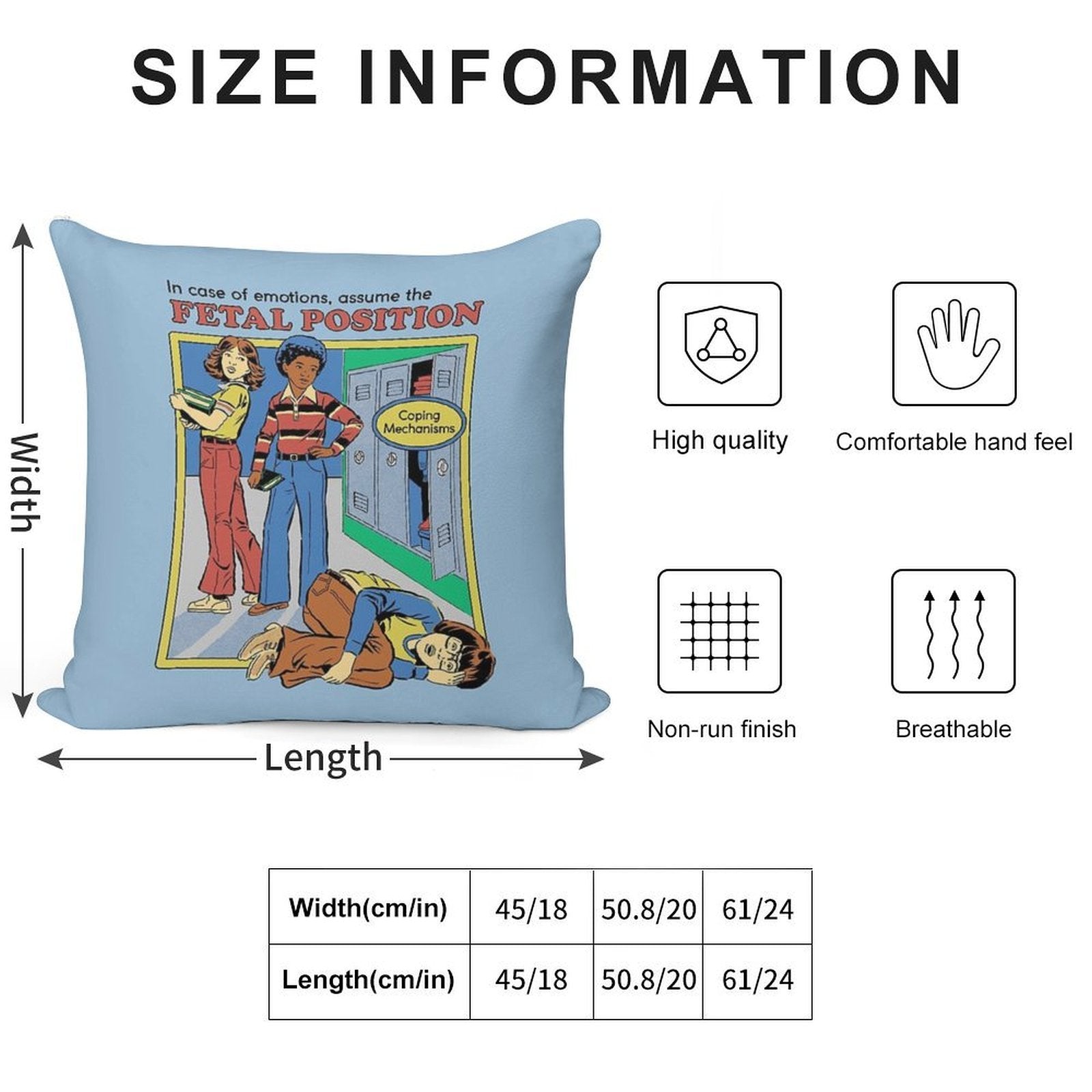 Assume The Fetal Position Soft Luxury Feel Throw Pillow