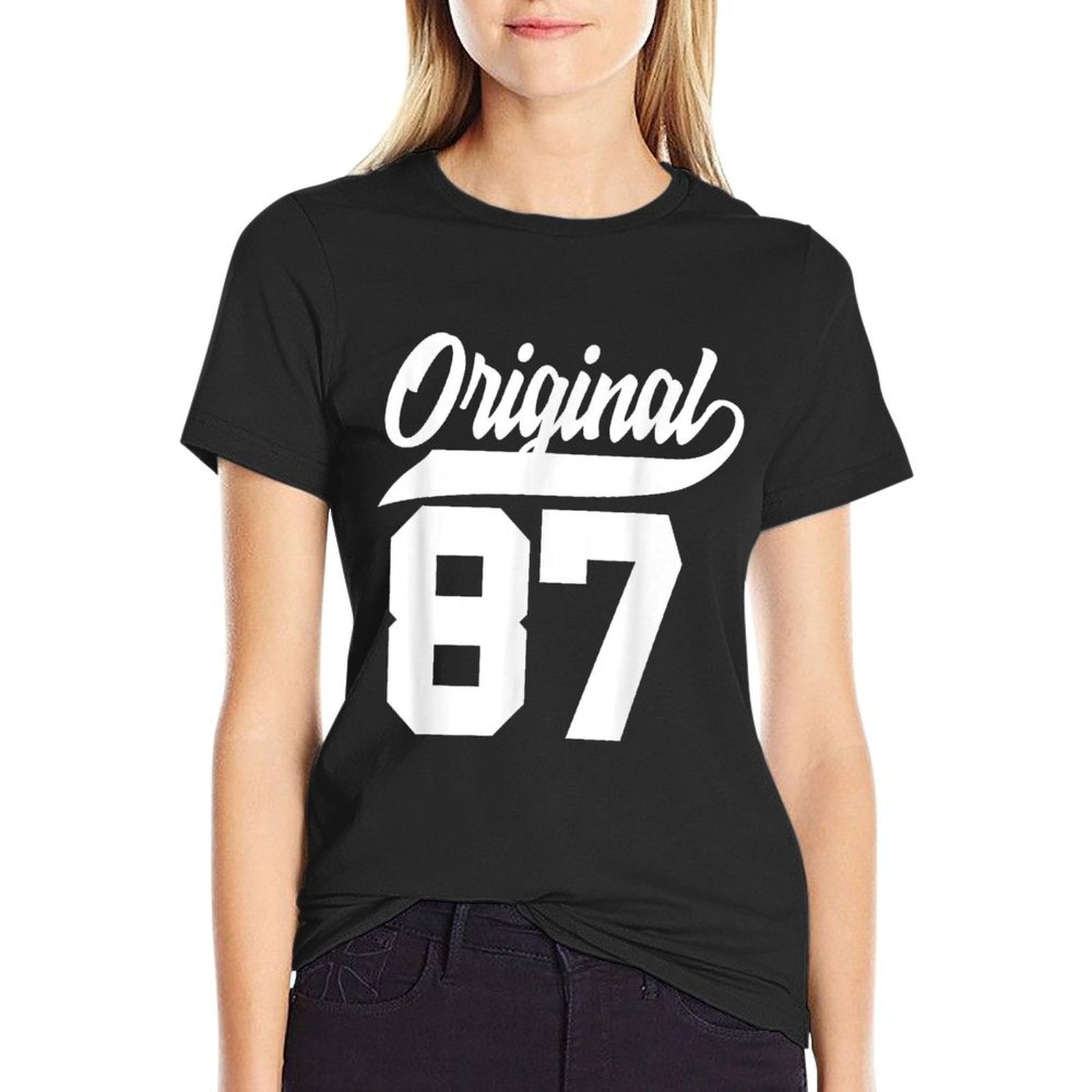 38th Birthday Gift Man Woman Original Vintage Born 1987  Durable T-Shirt