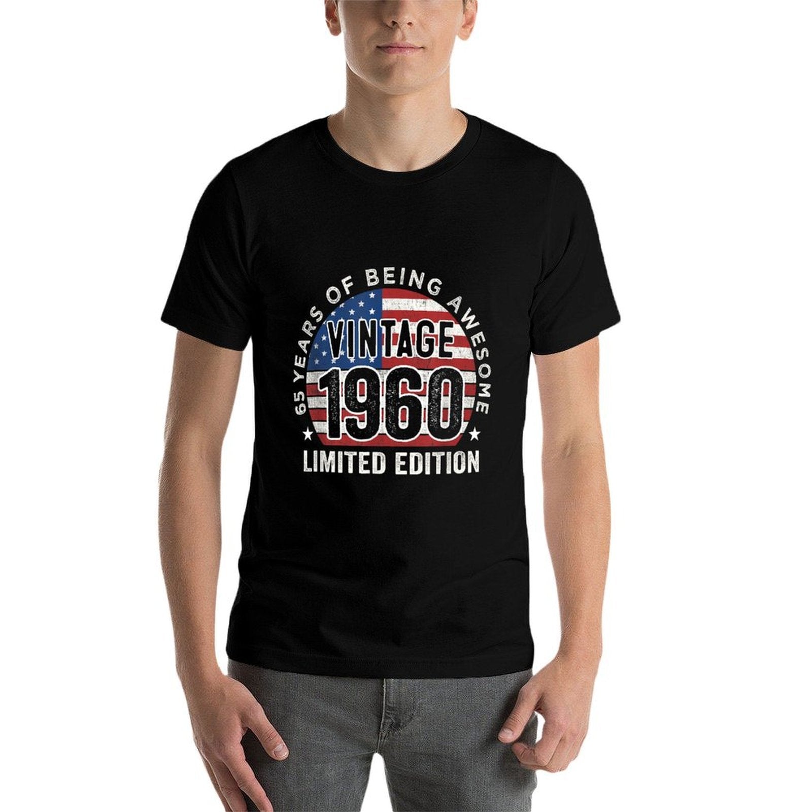 65th Birthday Gifts Men Vintage 1960 65 Years Old USA  Versatile T-Shirt