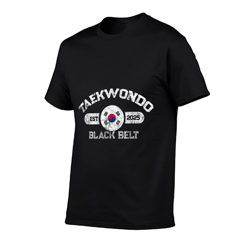 2025 Taekwondo Black Belt Achievement Korean Design  Lightweight T-Shirt