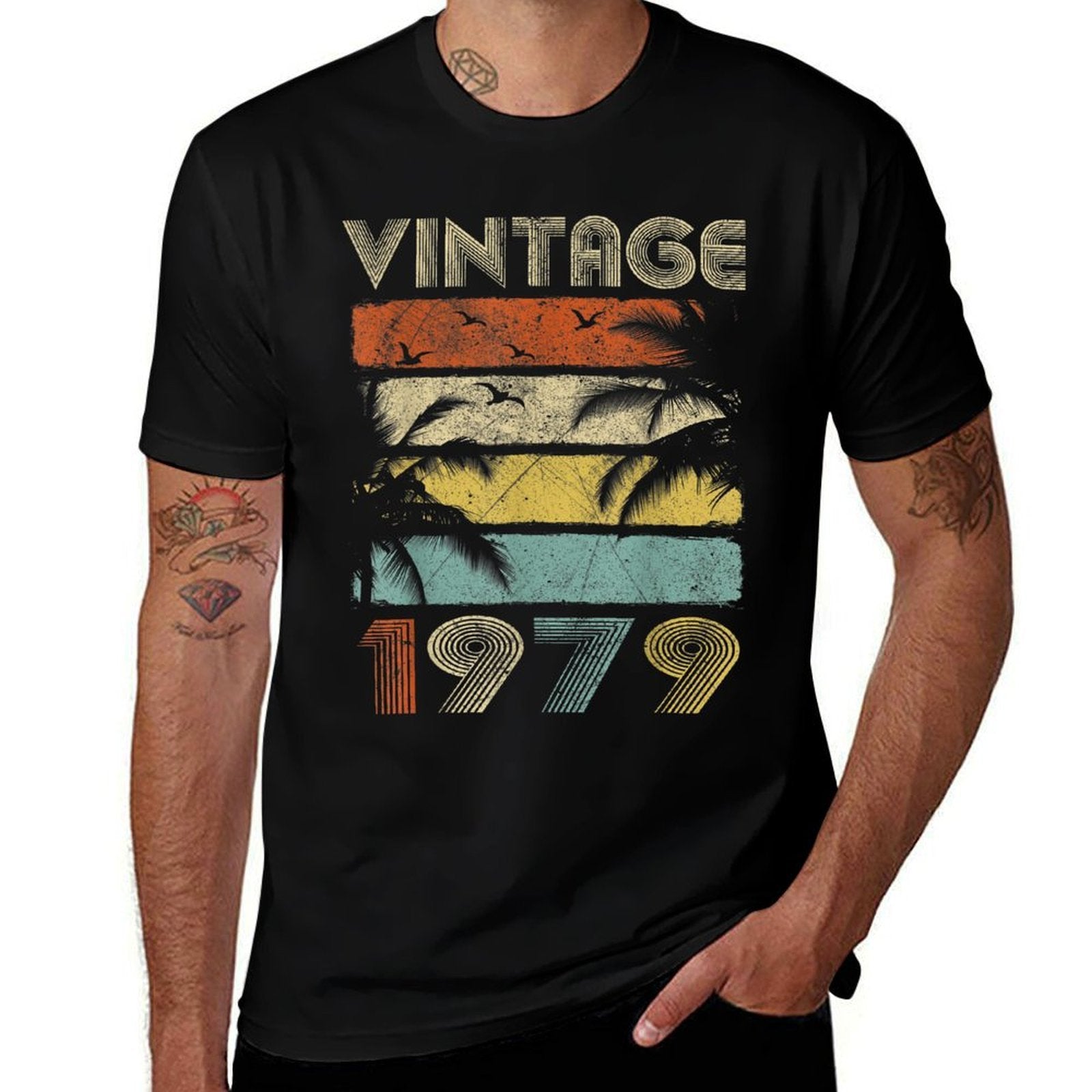 40th Birthday Men Women Vintage 40 Years Old  Easy-care T-Shirt