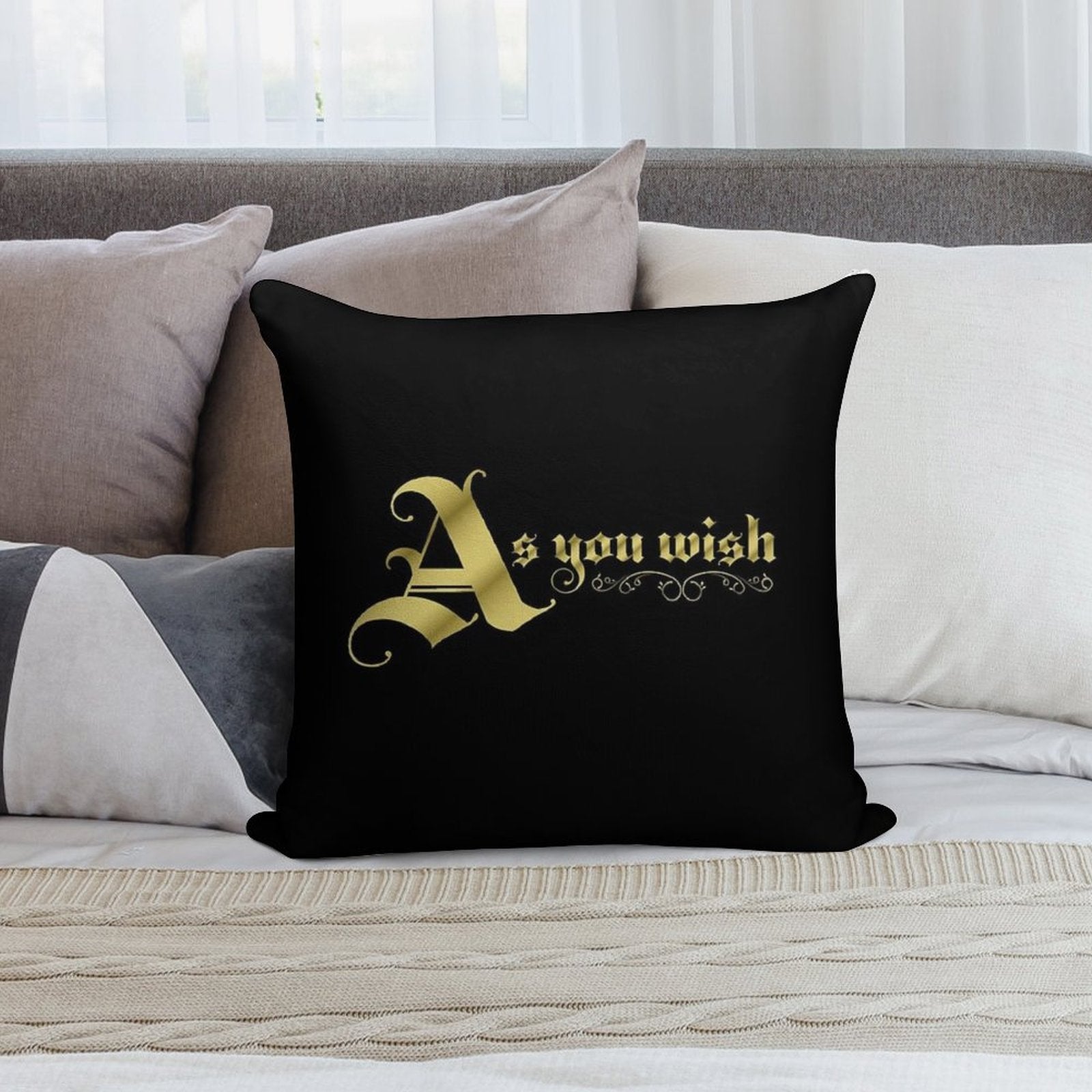 As You Wish Soft Skin-Friendly Throw Pillow
