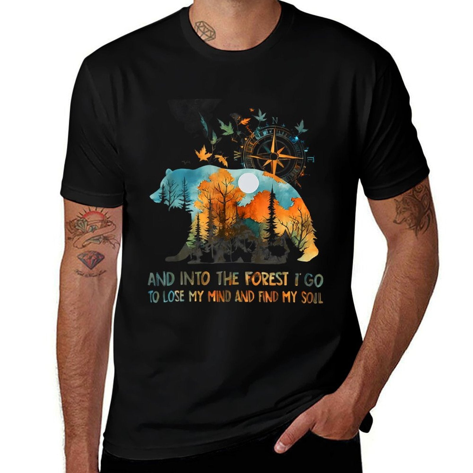 And Into The Forest I Go To Lose My Mind Camping  Versatile T-Shirt