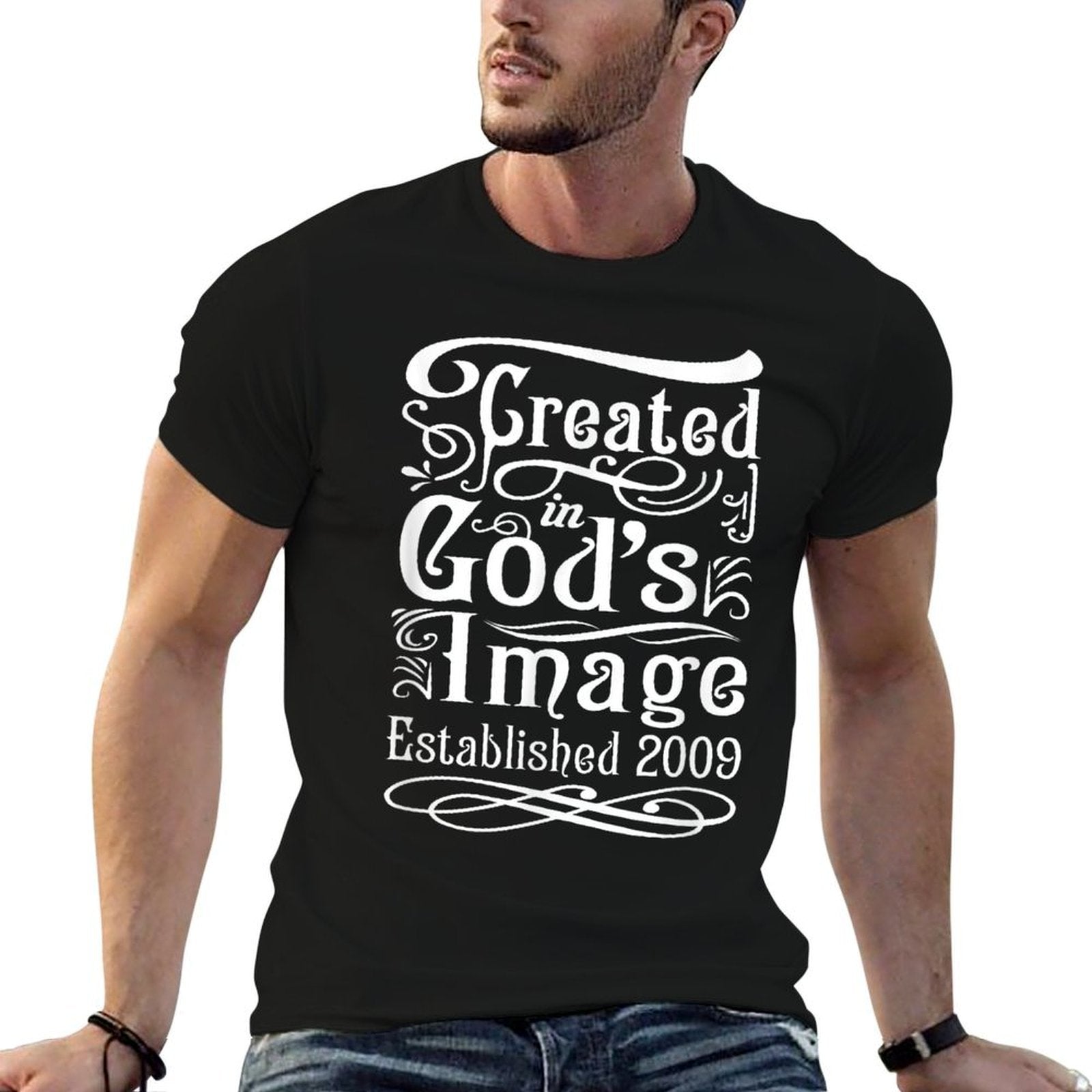 16 Year Old Christian Jesus And God 2009 16th Birthday  Heathered Texture T-Shirt